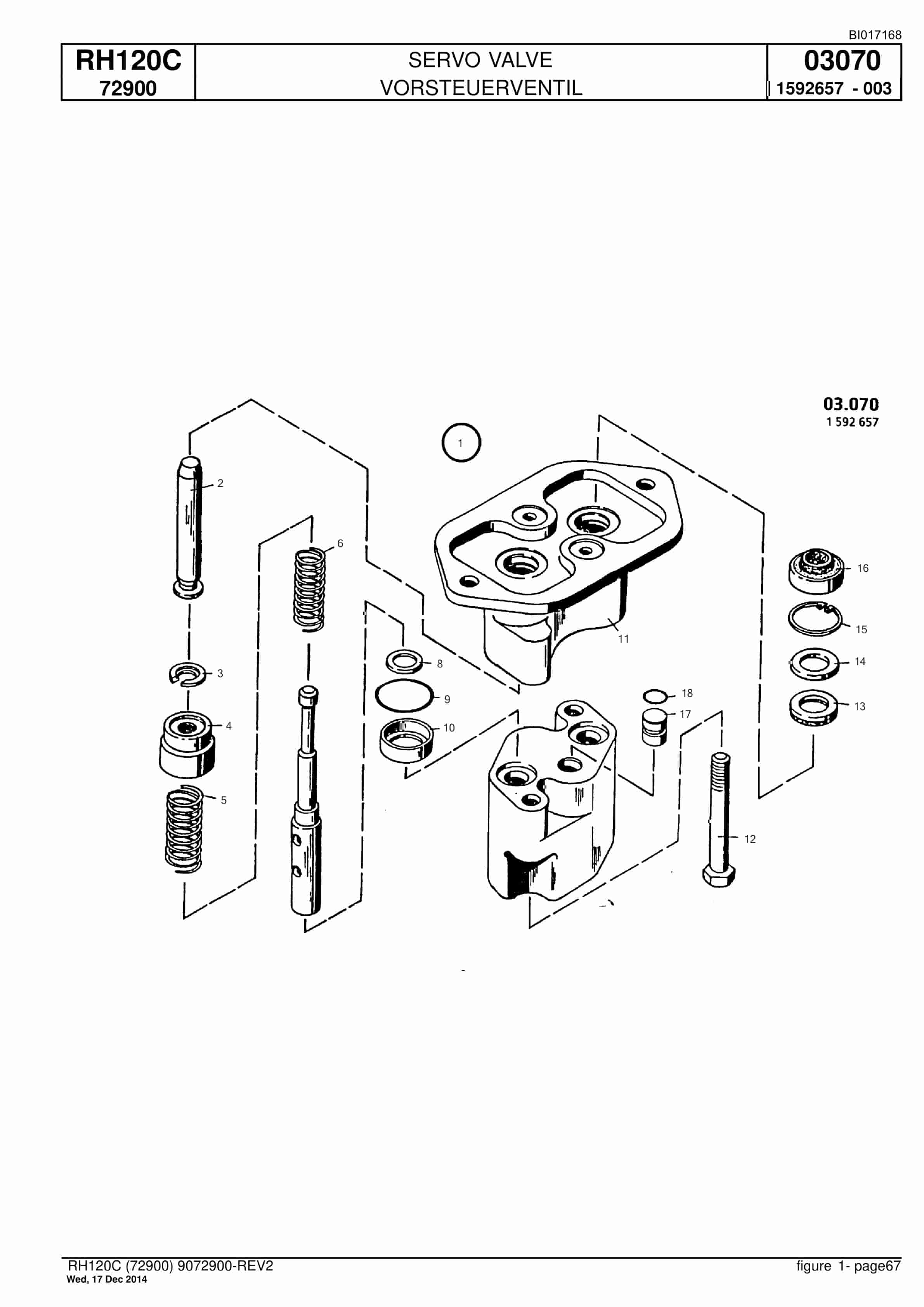 Caterpillar RH120C FS Hydraulic Shovel Spare Parts Manual BI017168-2