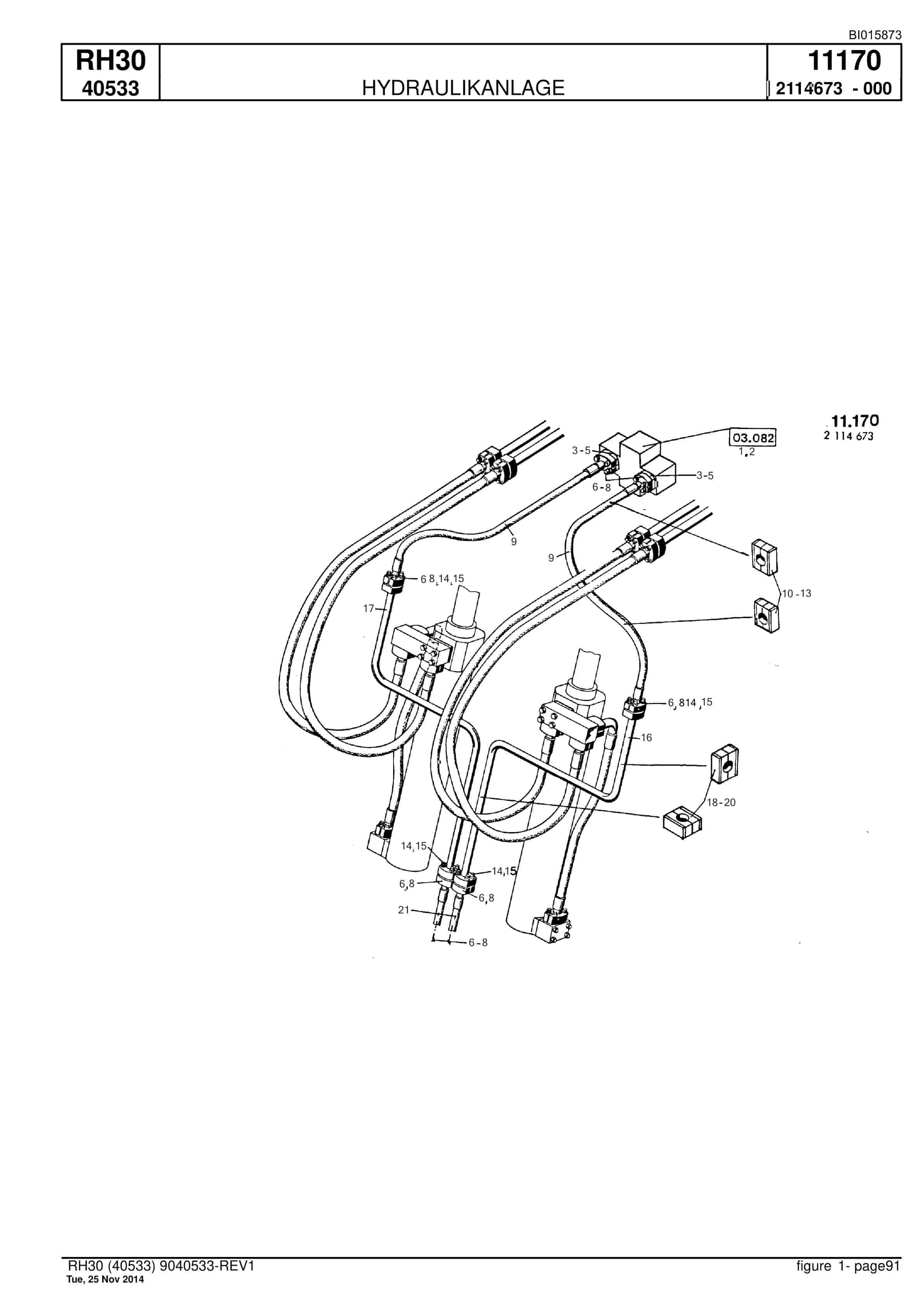 Caterpillar RH30 Hydraulic Shovel Spare Parts Manual BI015873-4