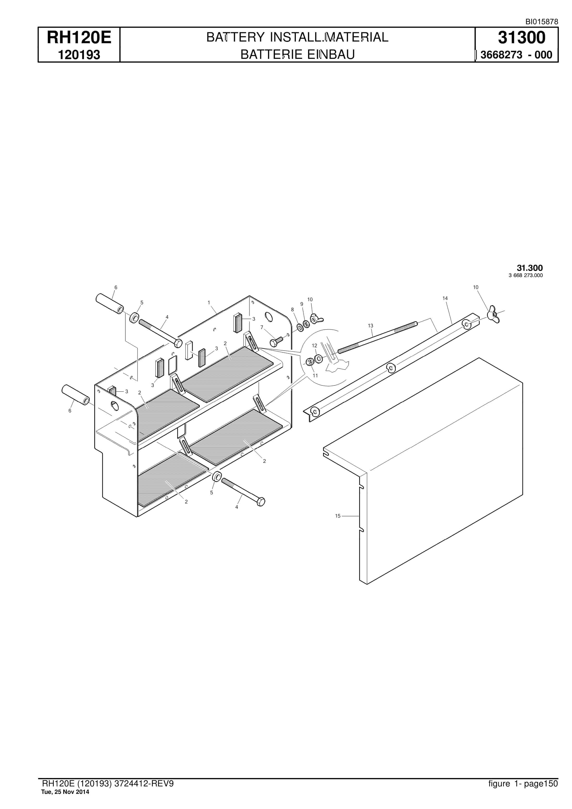 Caterpillar RH30 Hydraulic Shovel Spare Parts Manual BI015878-3