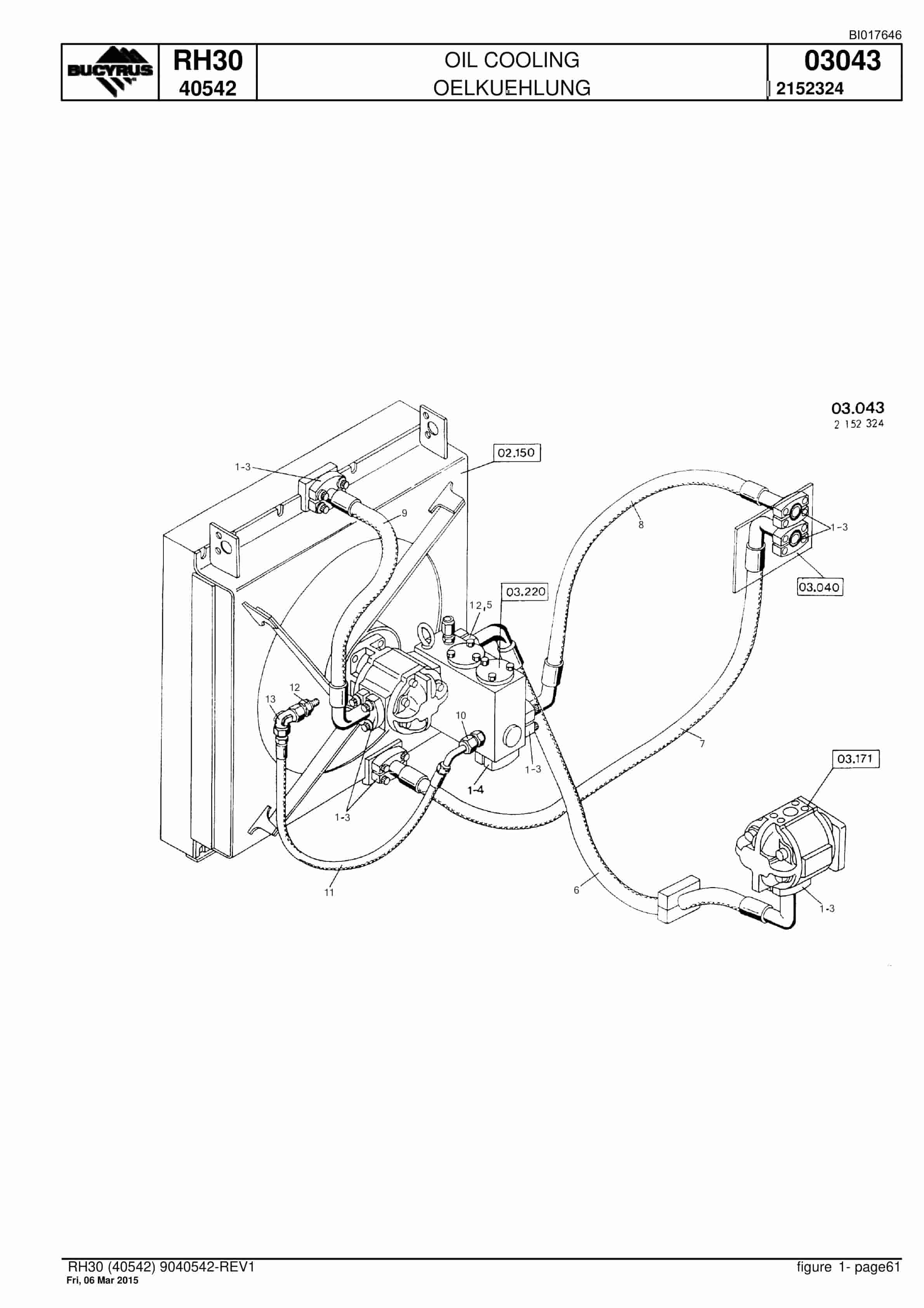 Caterpillar RH30 Hydraulic Shovel Spare Parts Manual BI017646-2