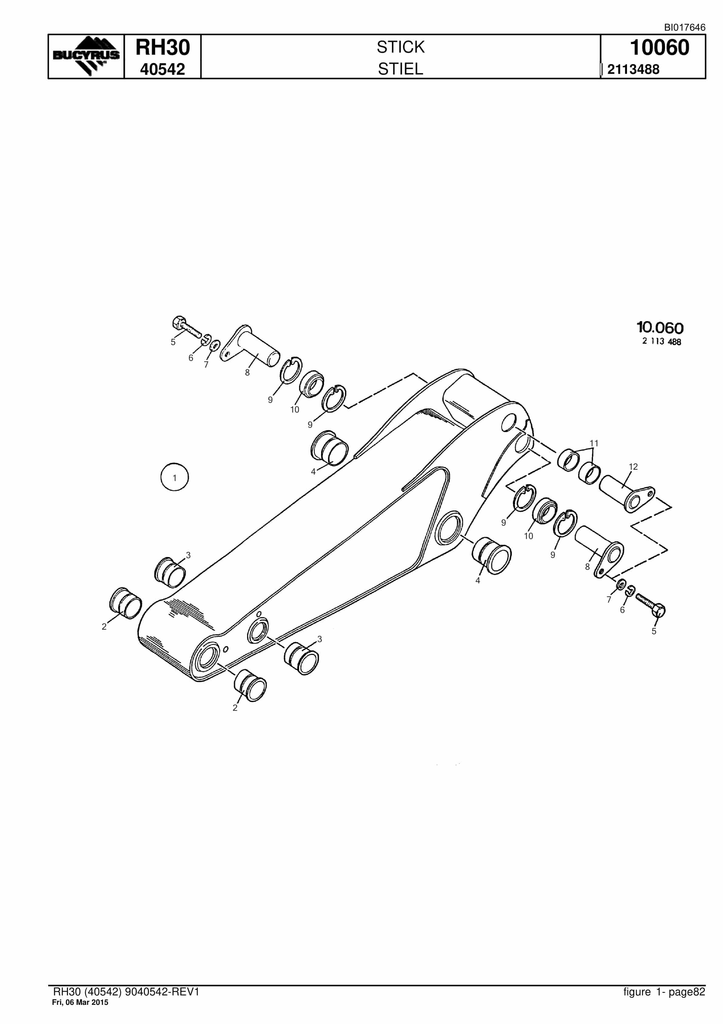 Caterpillar RH30 Hydraulic Shovel Spare Parts Manual BI017646-3