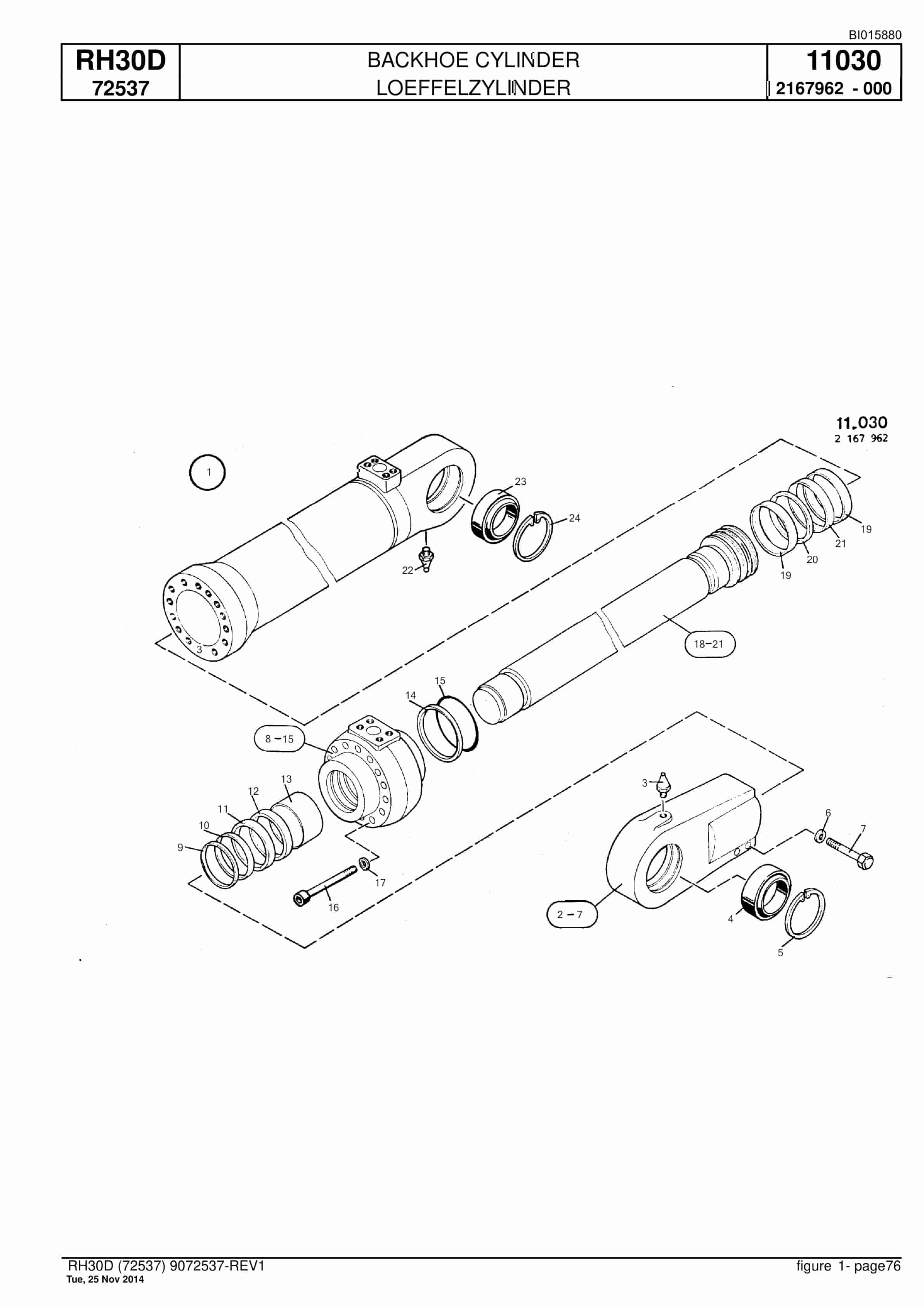 Caterpillar RH30D Hydraulic Shovel Spare Parts Manual BI015880-4