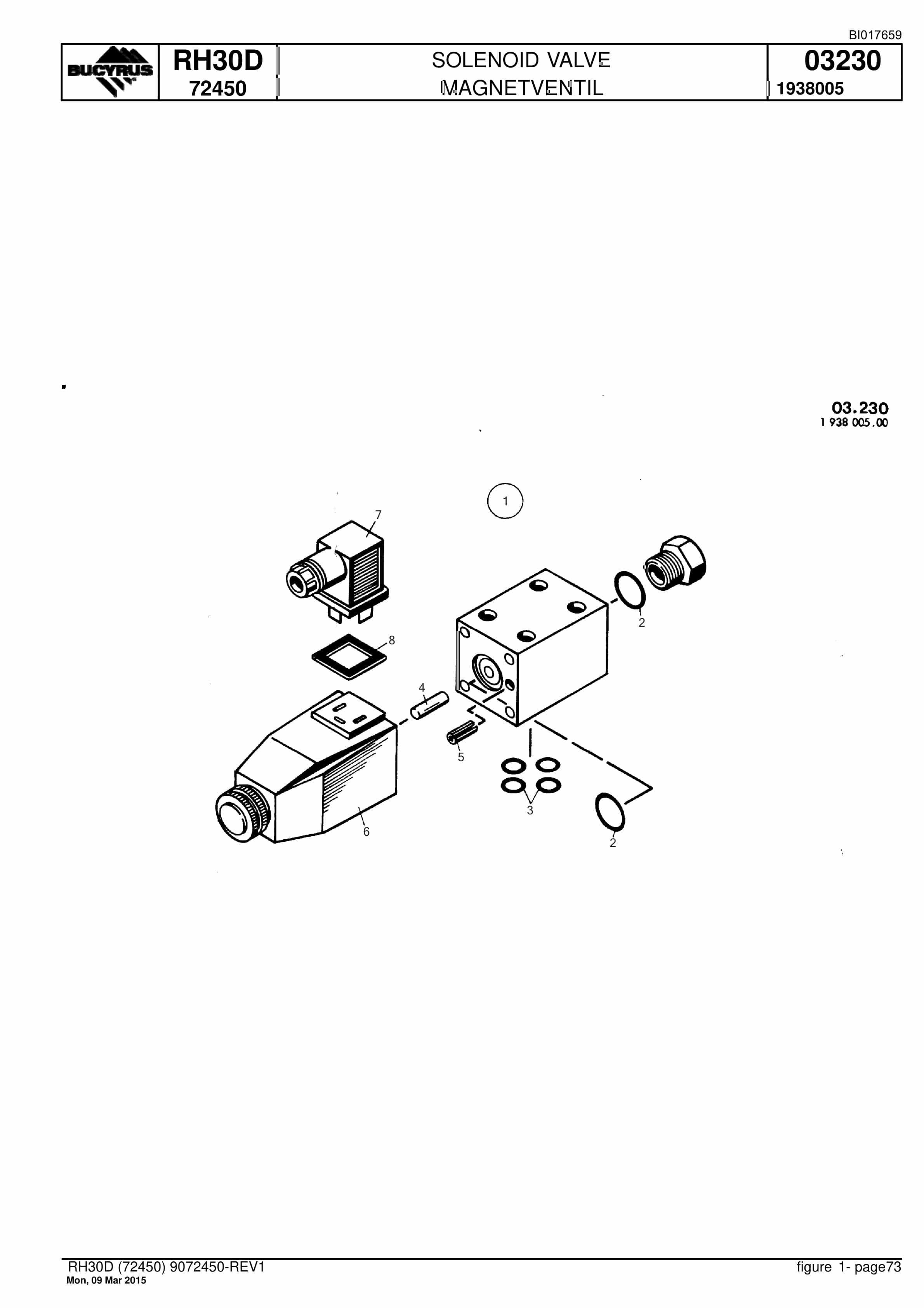 Caterpillar RH30D Hydraulic Shovel Spare Parts Manual BI017659-3