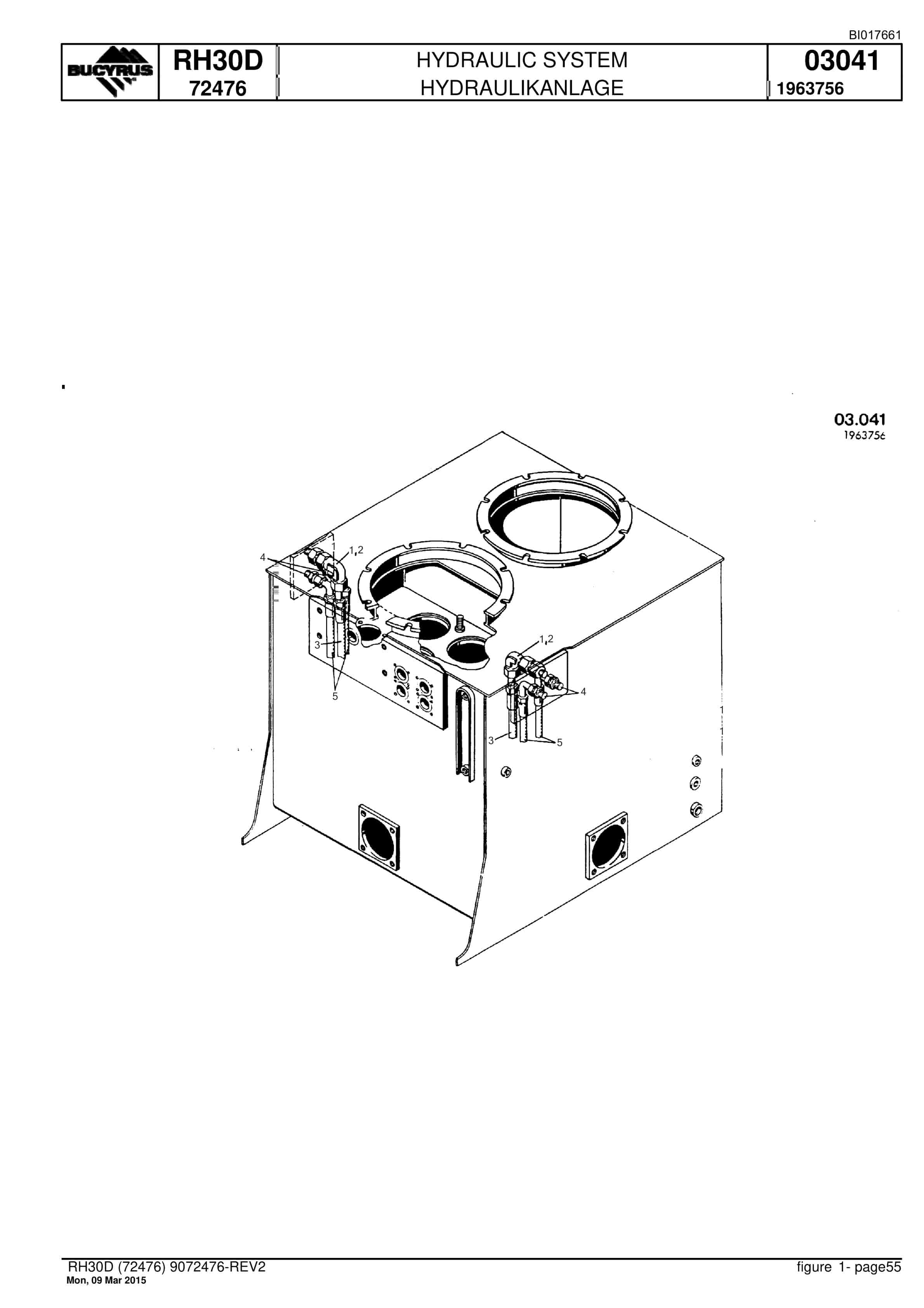 Caterpillar RH30D Hydraulic Shovel Spare Parts Manual BI017661-2