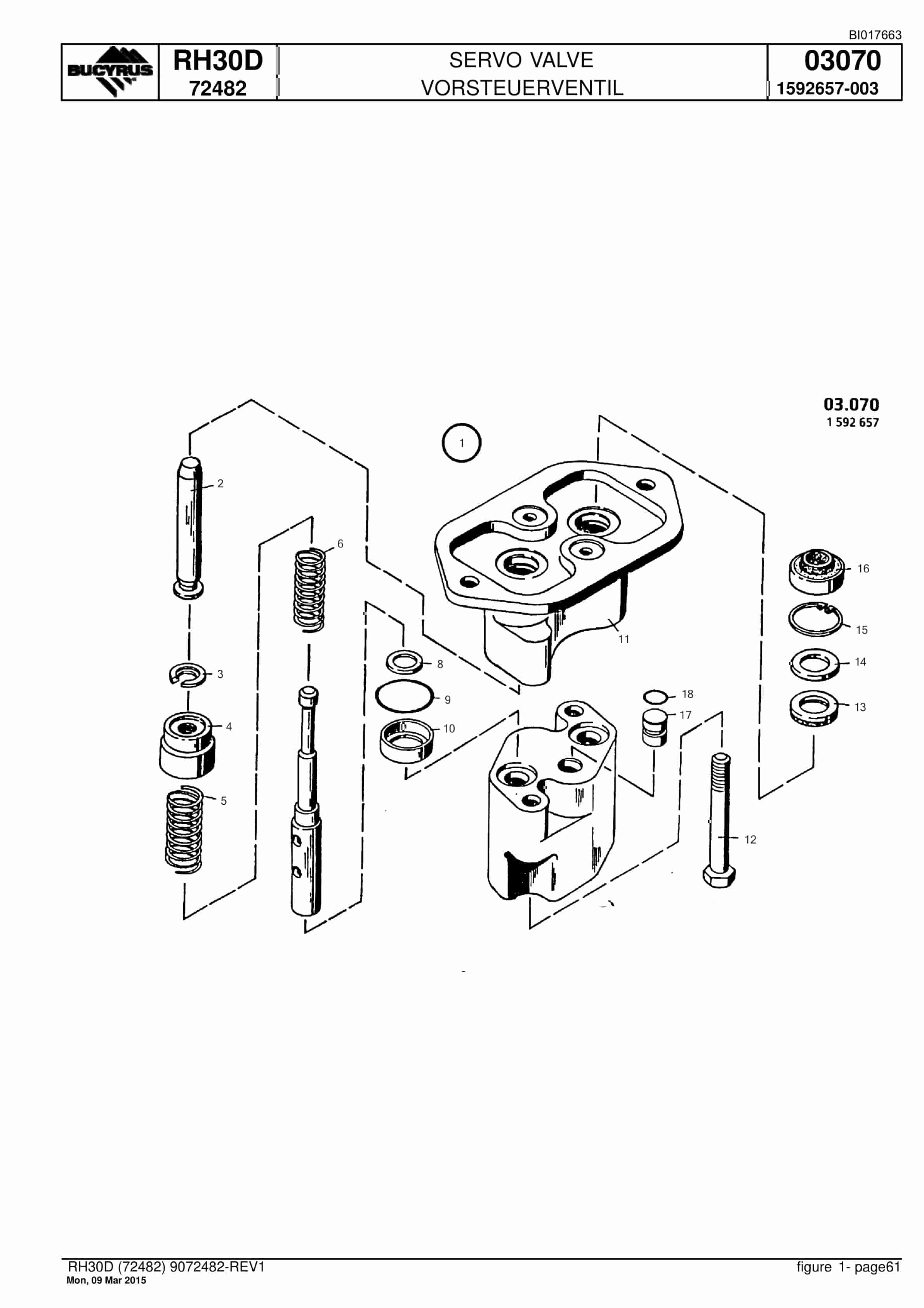 Caterpillar RH30D Hydraulic Shovel Spare Parts Manual BI017663-2