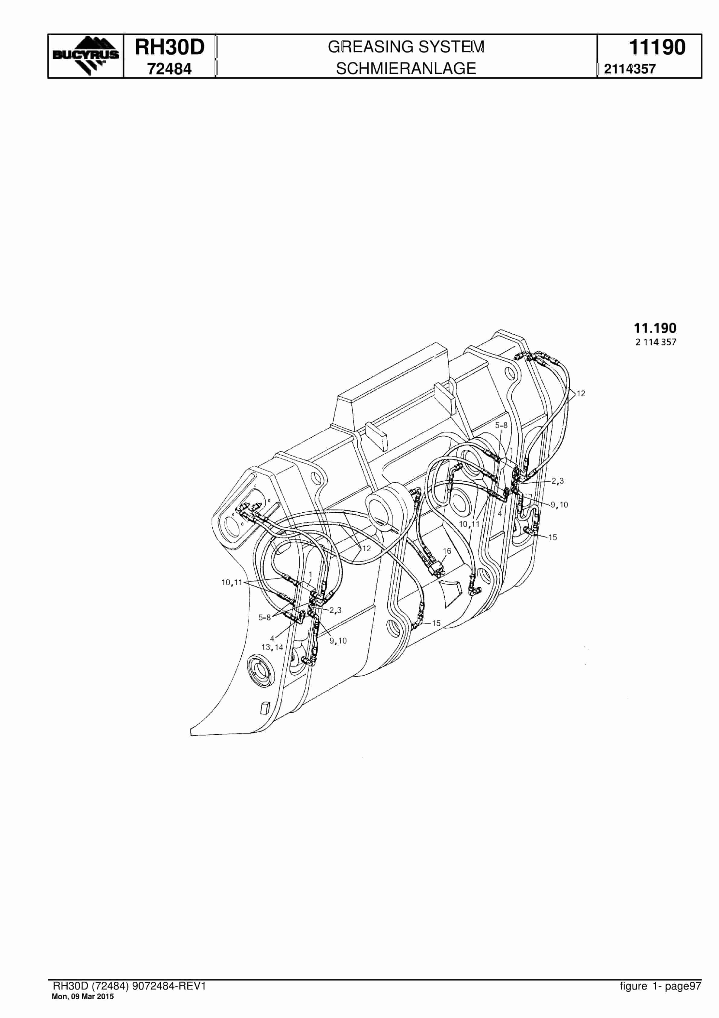 Caterpillar RH30D Hydraulic Shovel Spare Parts Manual BI017664-3