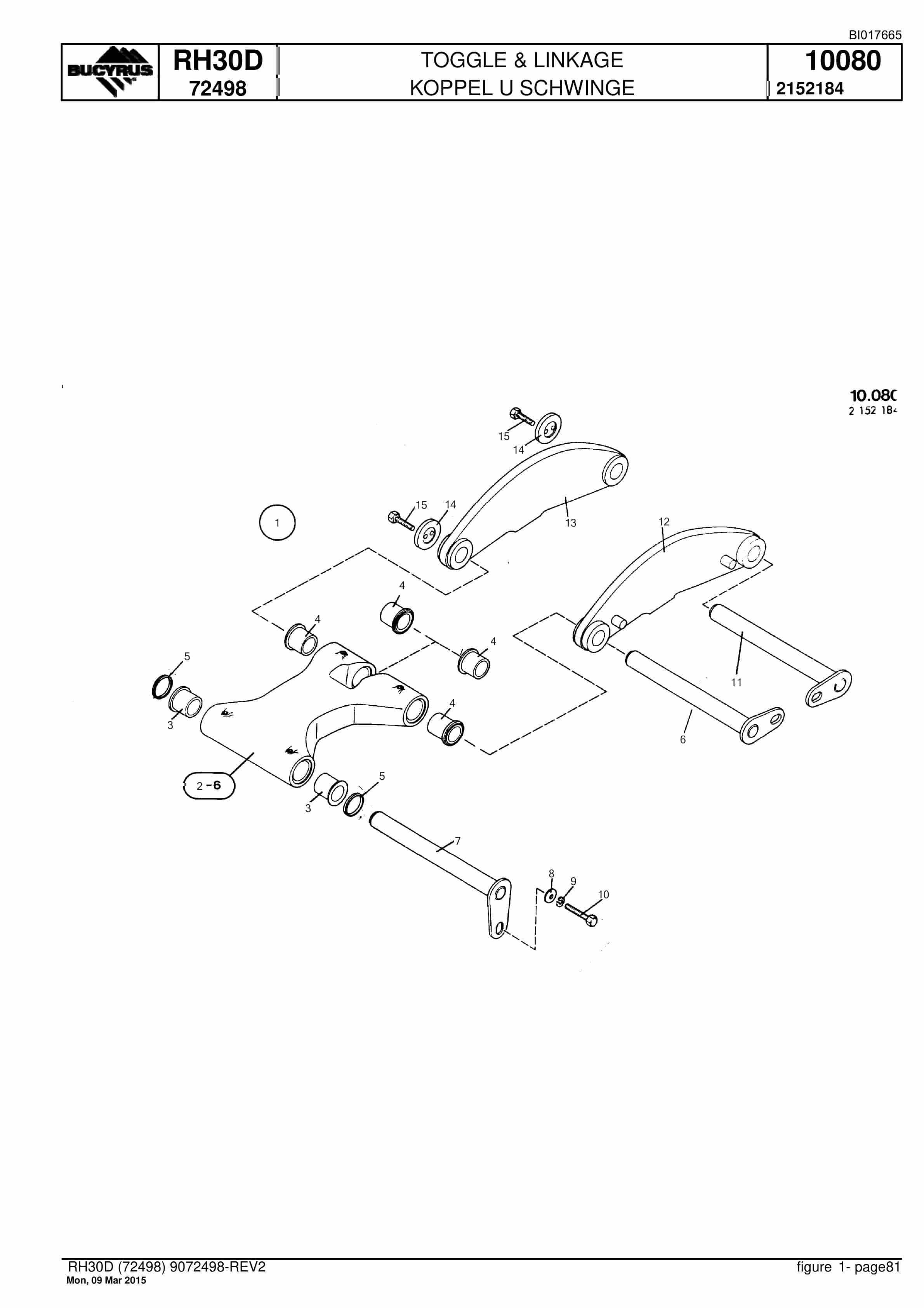 Caterpillar RH30D Hydraulic Shovel Spare Parts Manual BI017665-3