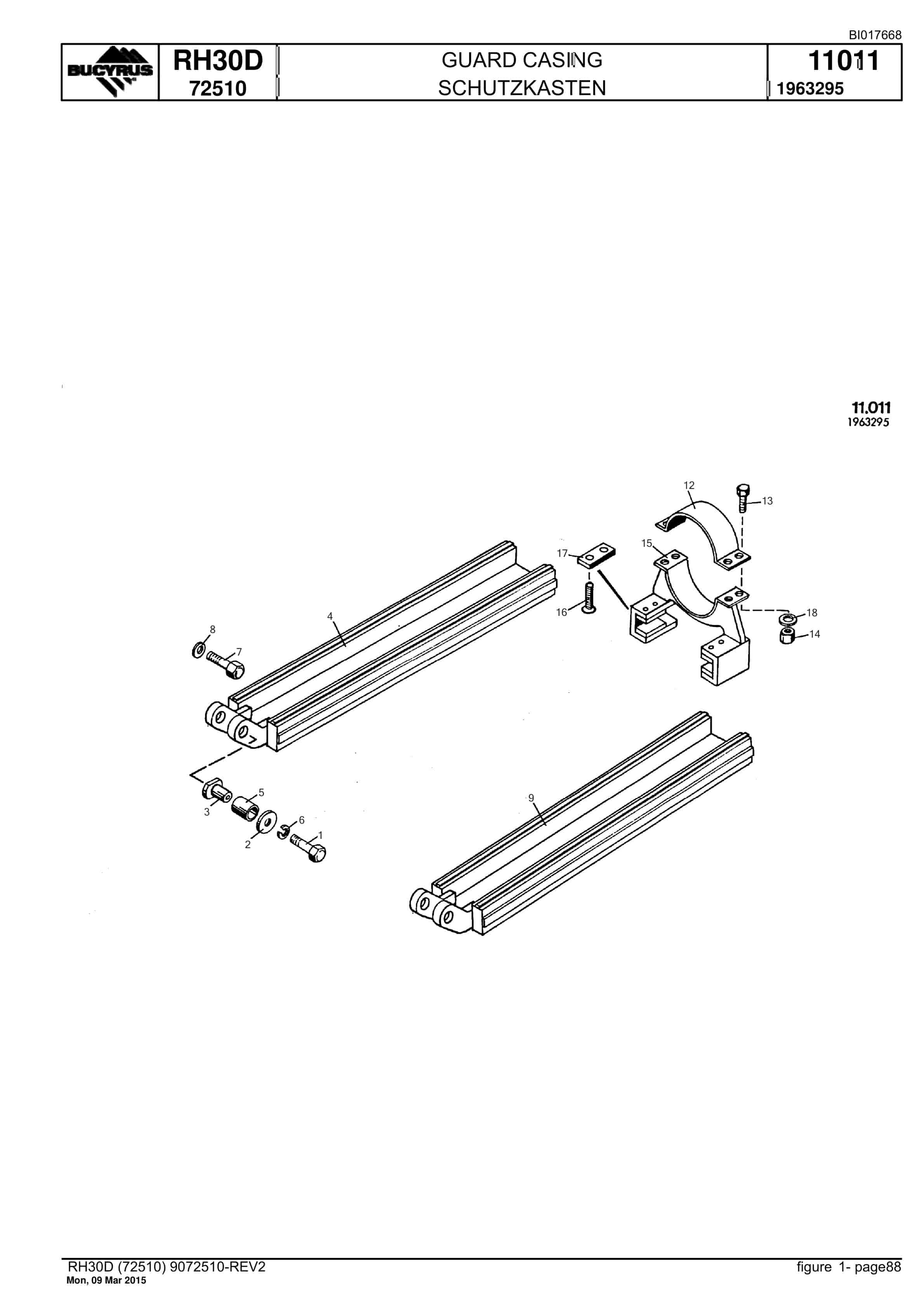 Caterpillar RH30D Hydraulic Shovel Spare Parts Manual BI017668-3