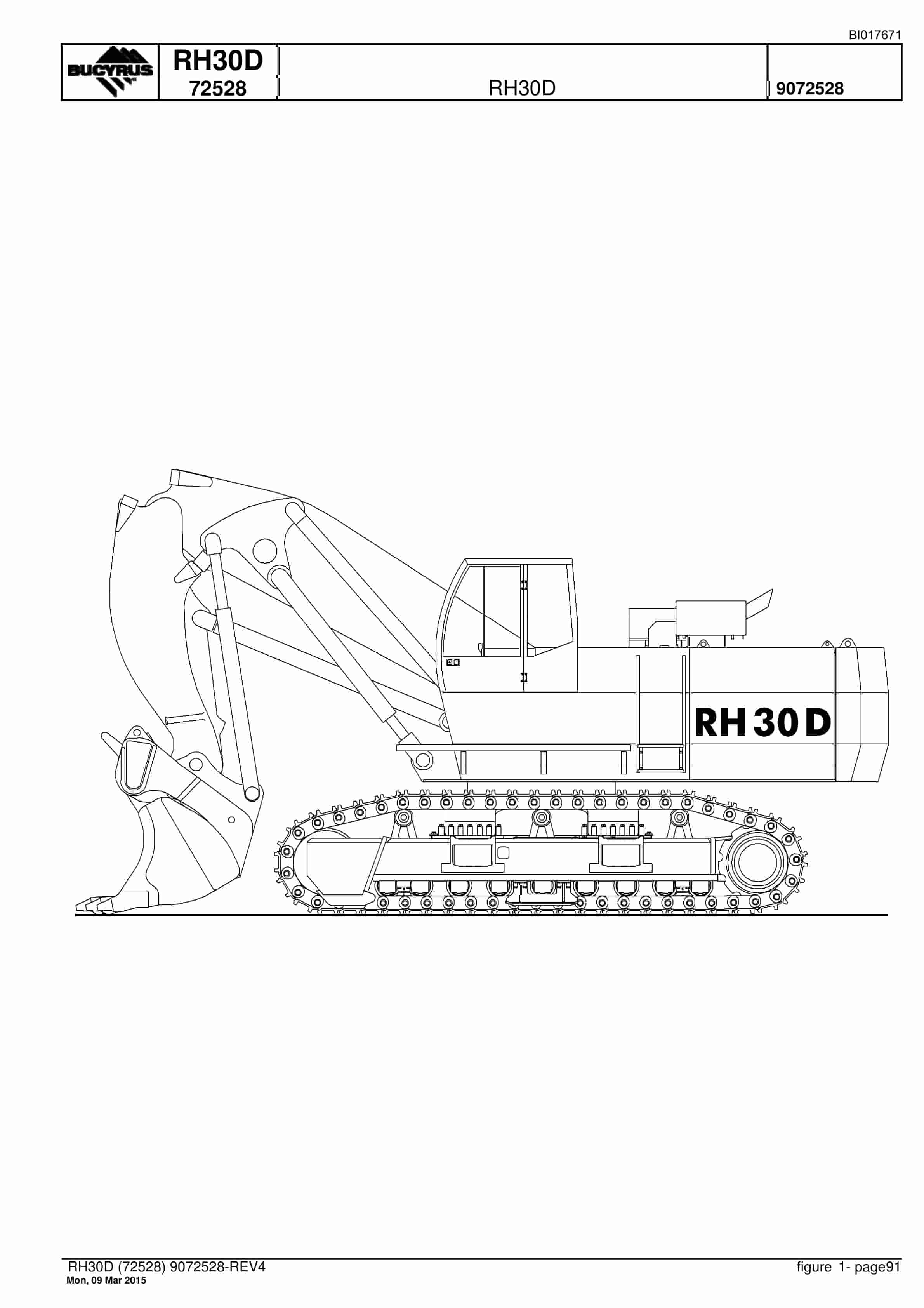 Caterpillar RH30D Hydraulic Shovel Spare Parts Manual BI017671-5