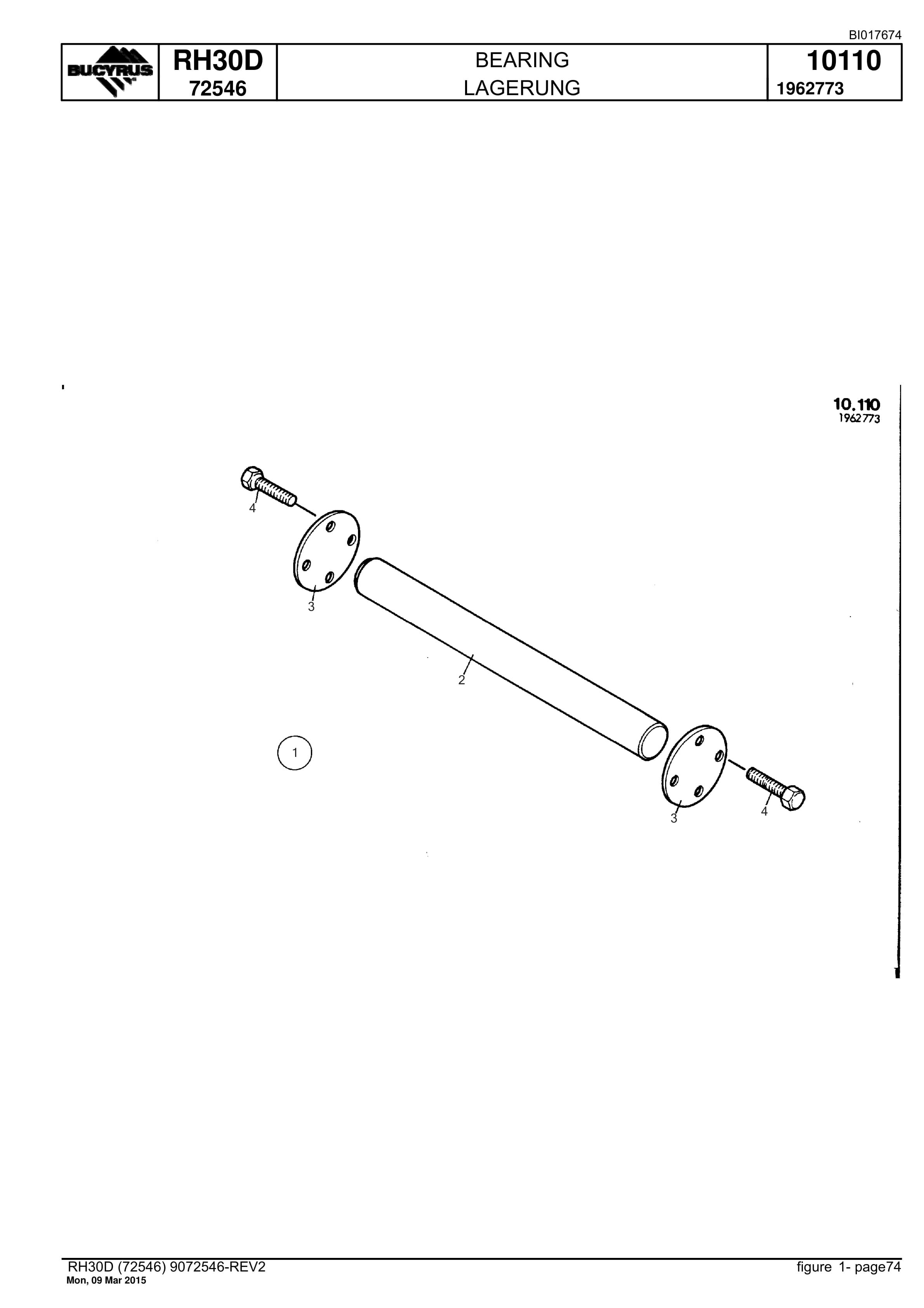Caterpillar RH30D Hydraulic Shovel Spare Parts Manual BI017674-3