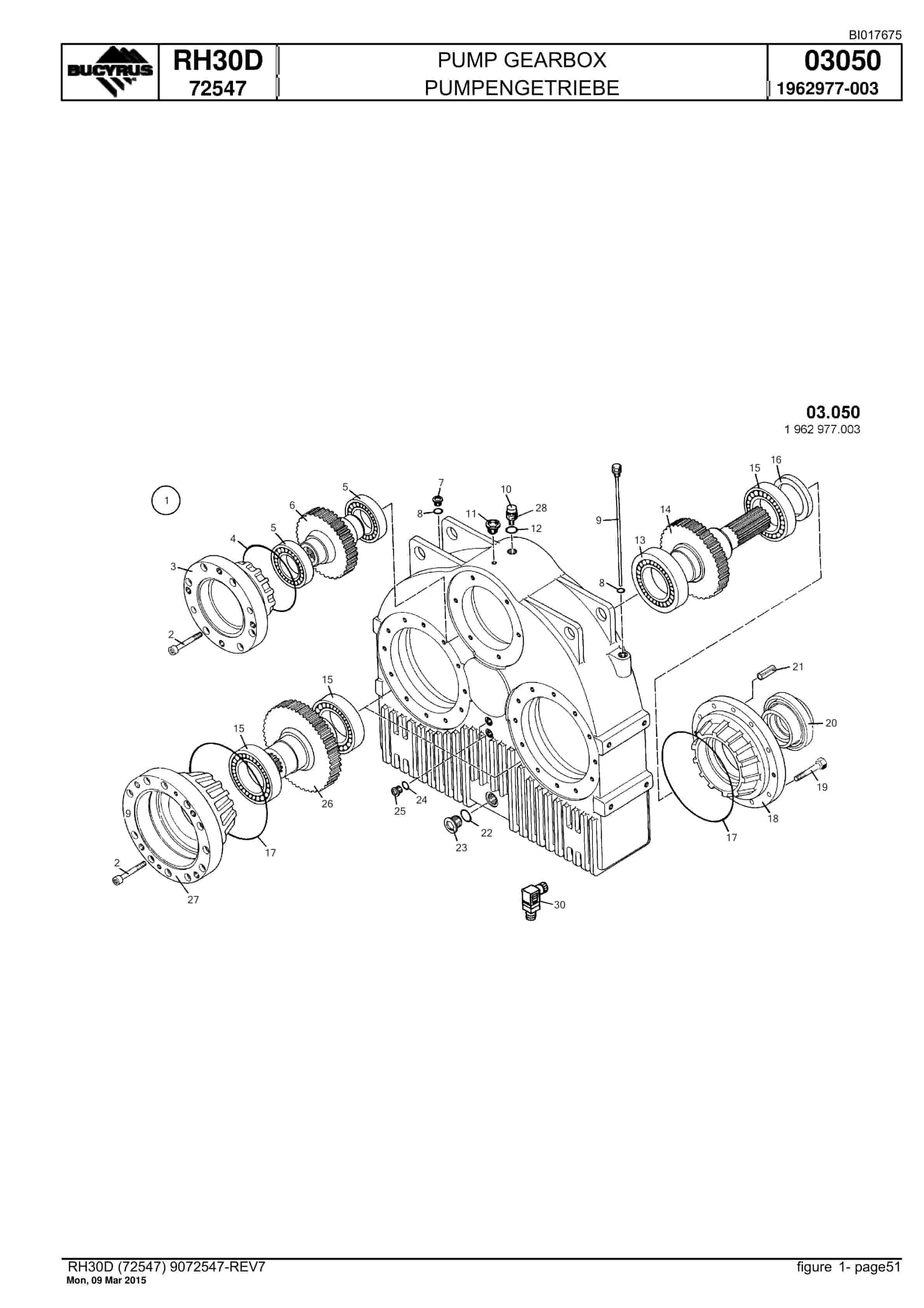 Caterpillar RH30D Hydraulic Shovel Spare Parts Manual BI017675-2