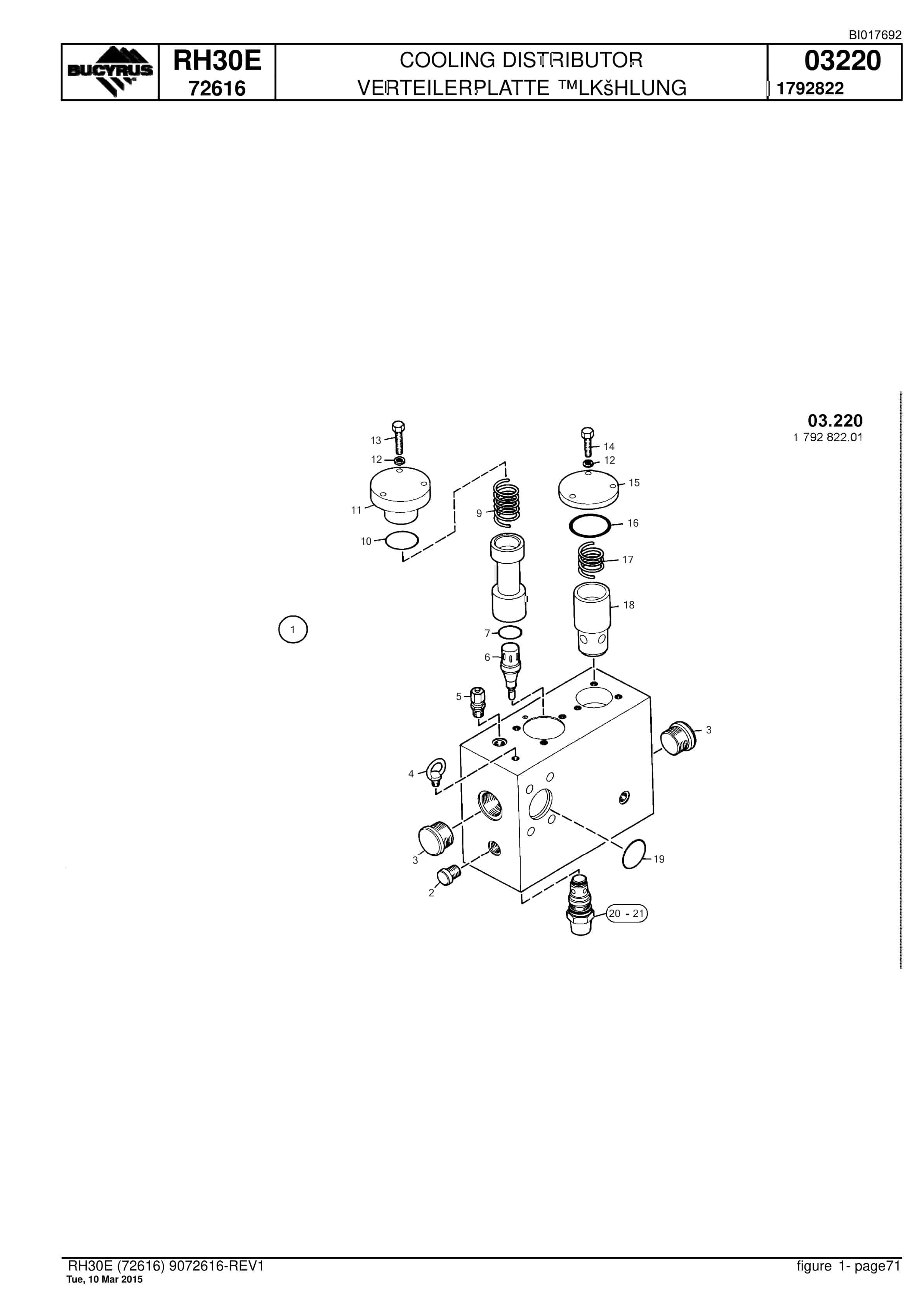 Caterpillar RH30E Hydraulic Shovel Spare Parts Manual BI017692-3