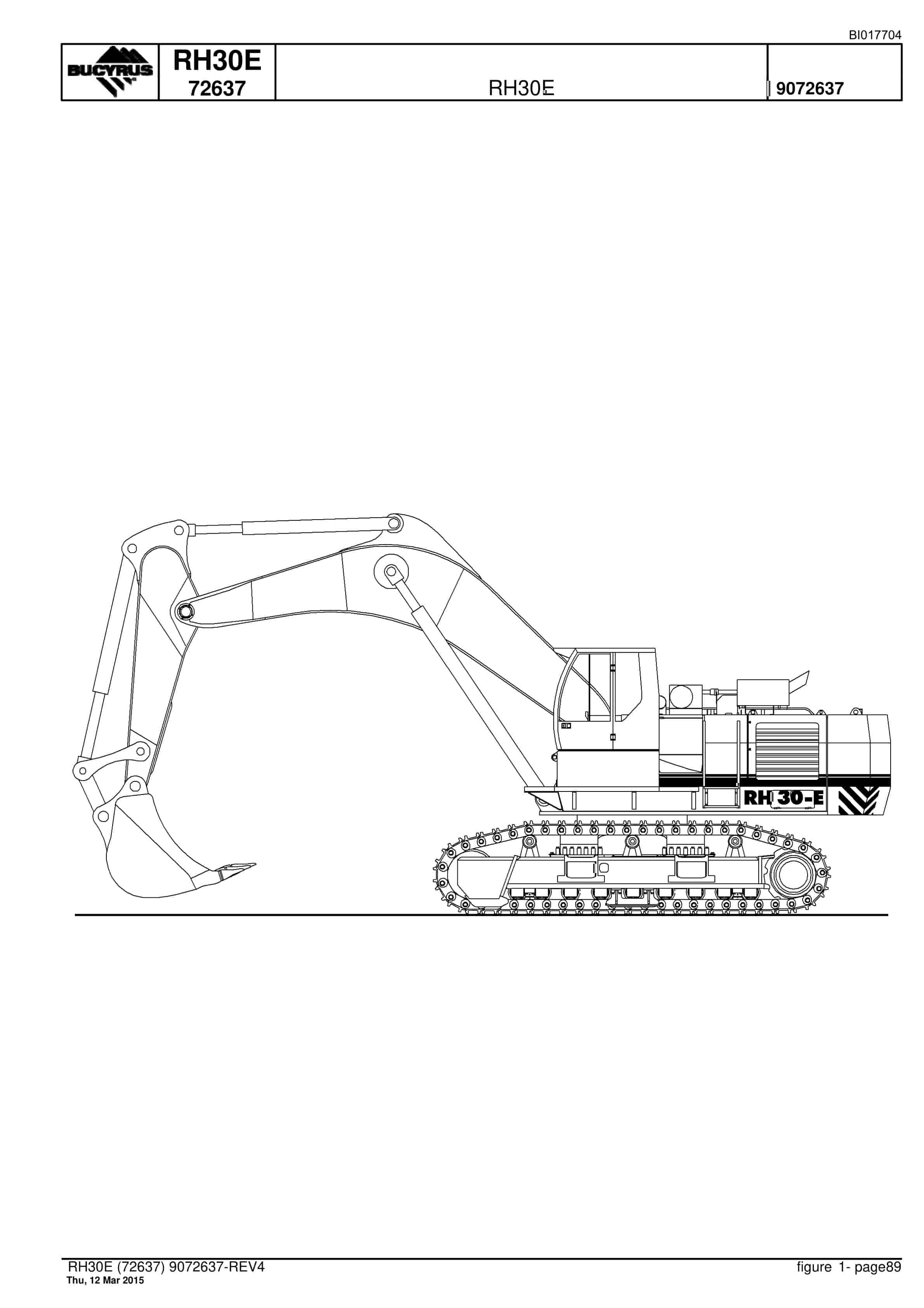 Caterpillar RH30E Hydraulic Shovel Spare Parts Manual BI017704-4