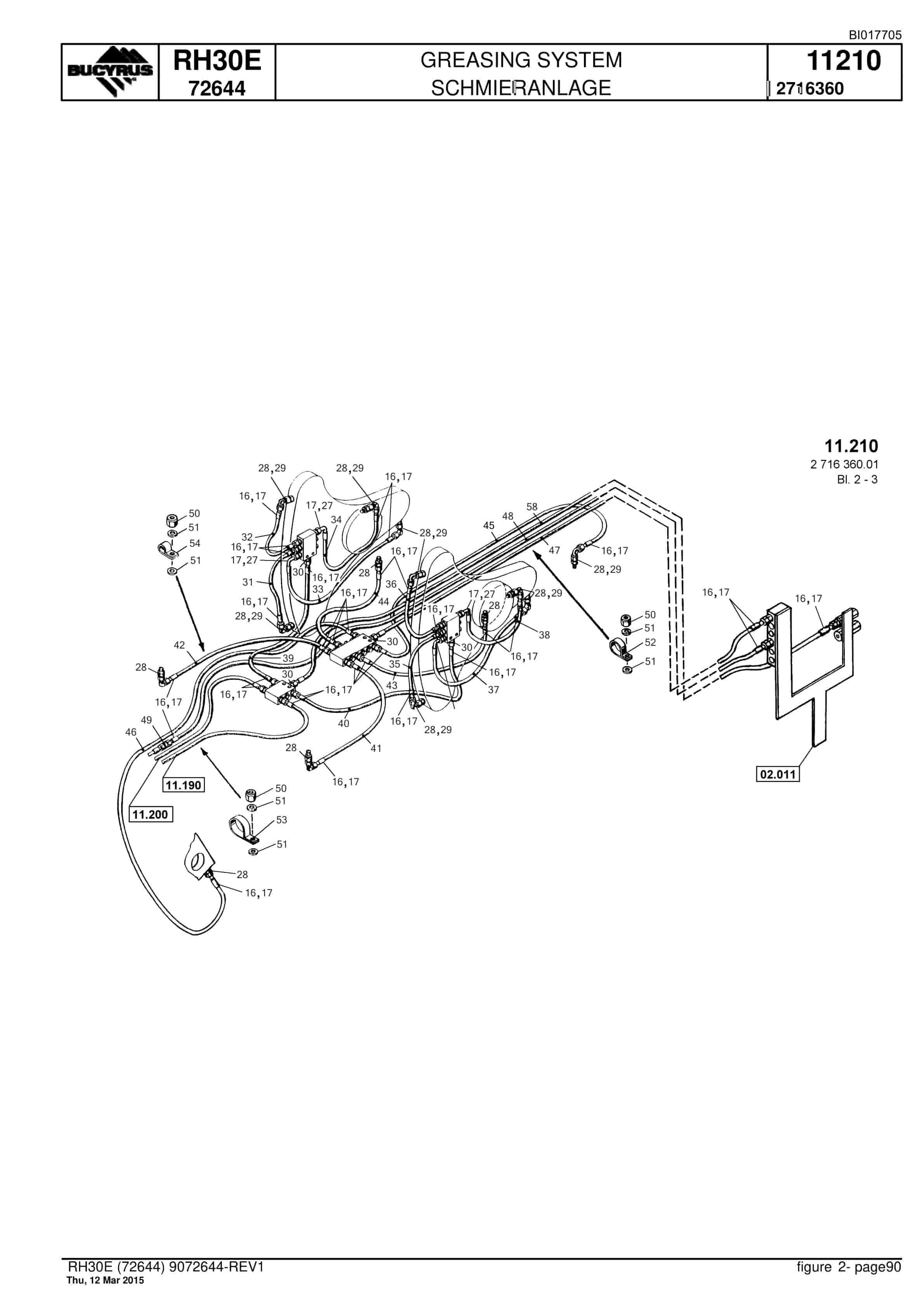Caterpillar RH30E Hydraulic Shovel Spare Parts Manual BI017705-4