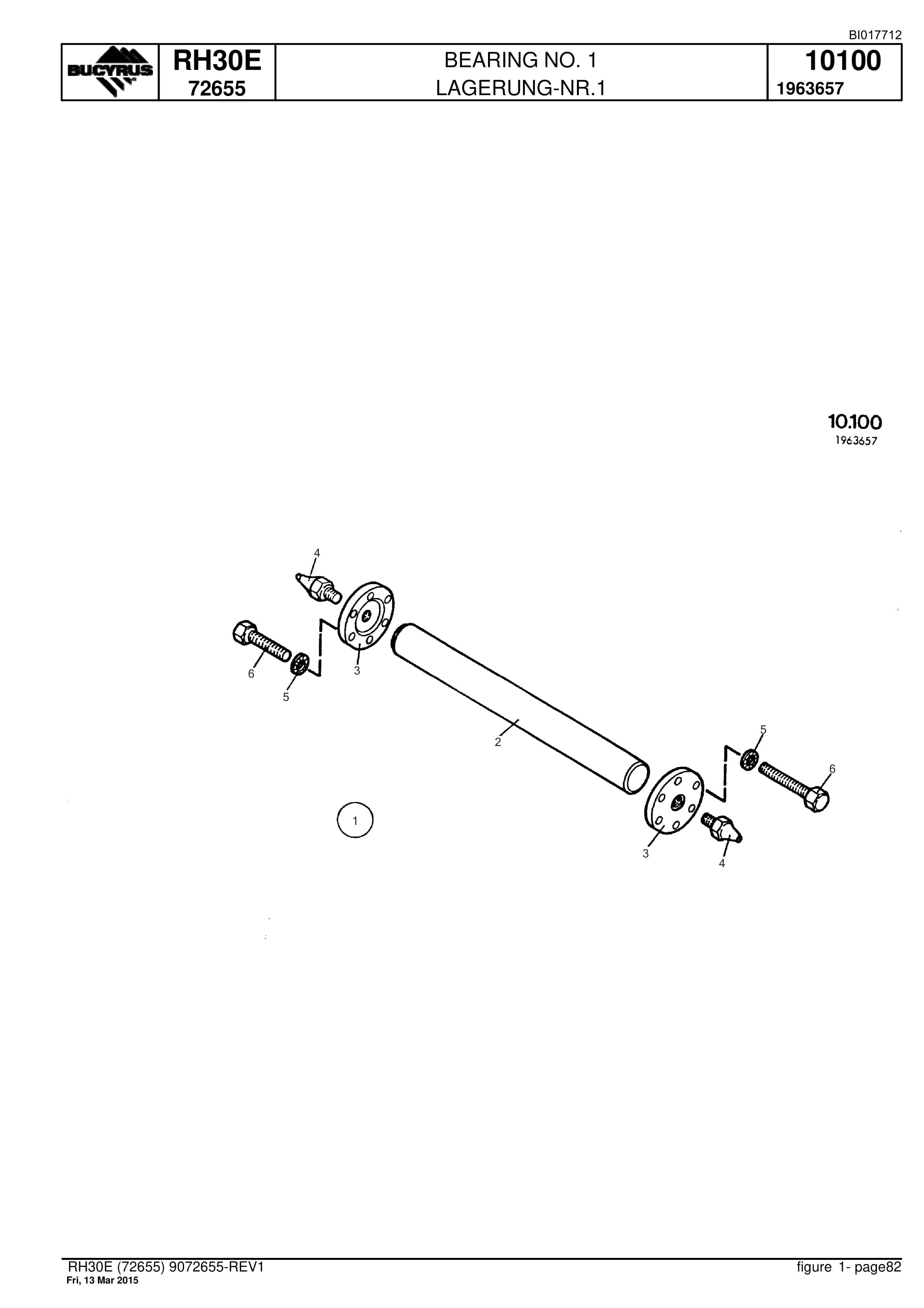 Caterpillar RH30E Hydraulic Shovel Spare Parts Manual BI017712-3