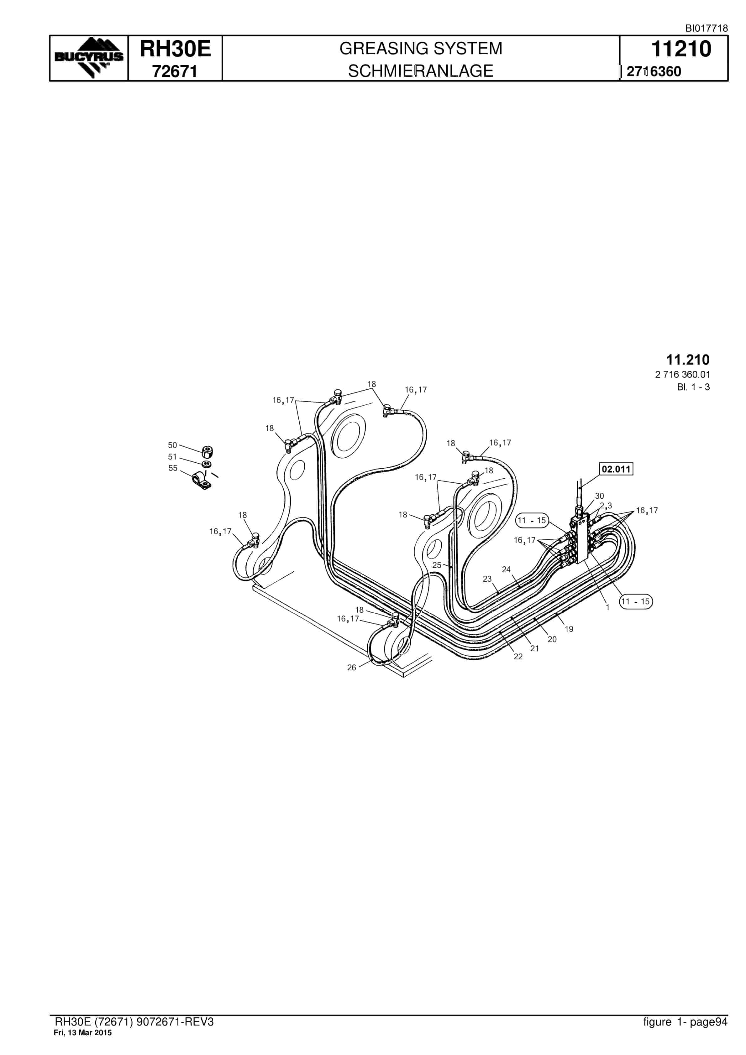 Caterpillar RH30E Hydraulic Shovel Spare Parts Manual BI017718-4