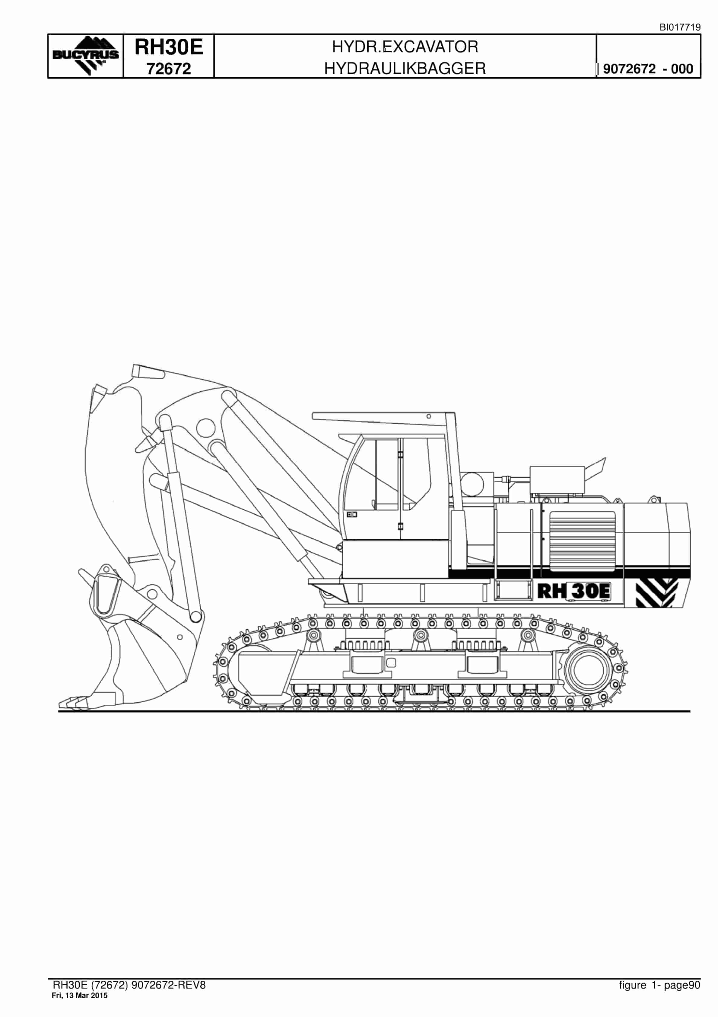 Caterpillar RH30E Hydraulic Shovel Spare Parts Manual BI017719-4