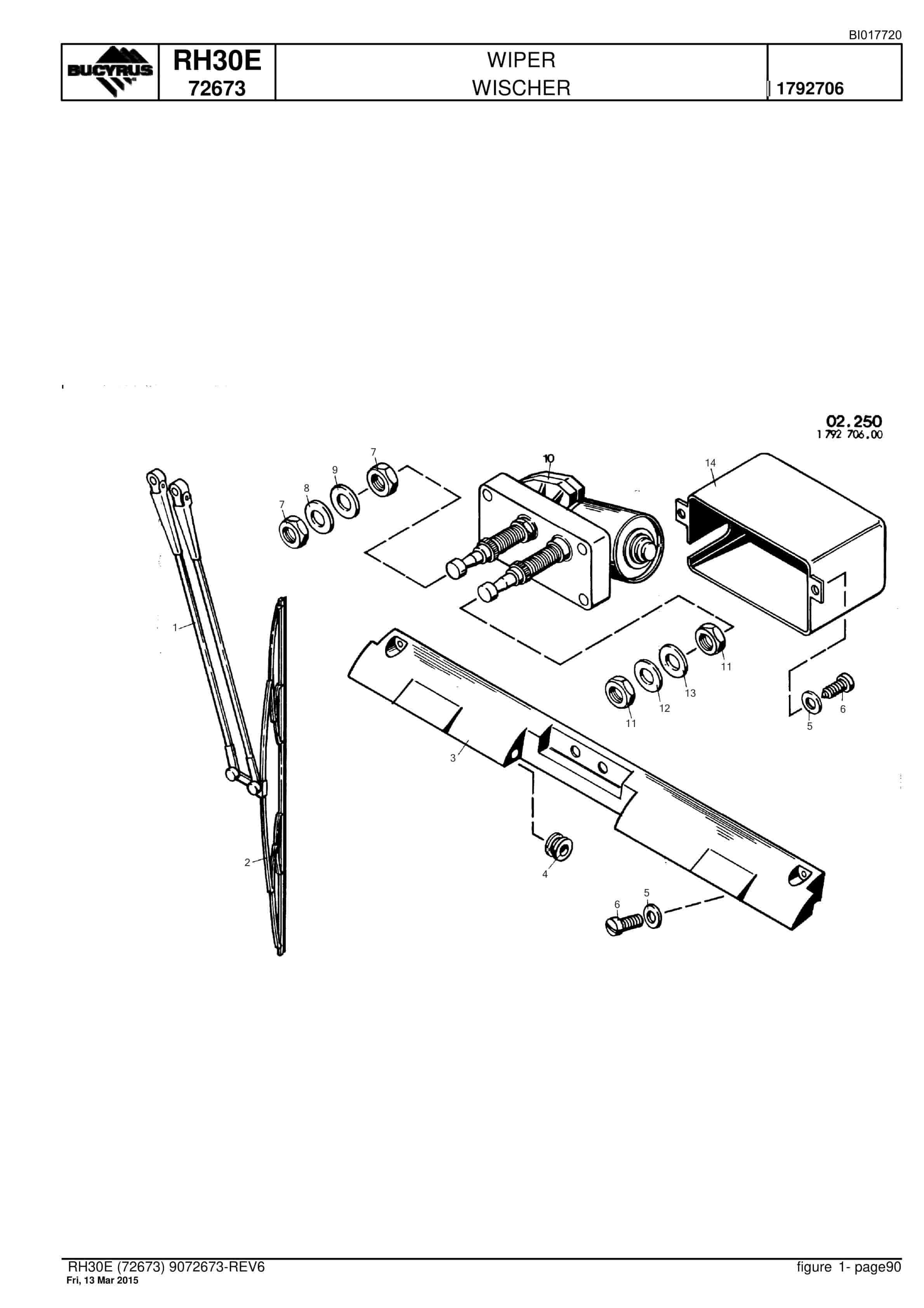 Caterpillar RH30E Hydraulic Shovel Spare Parts Manual BI017720-4