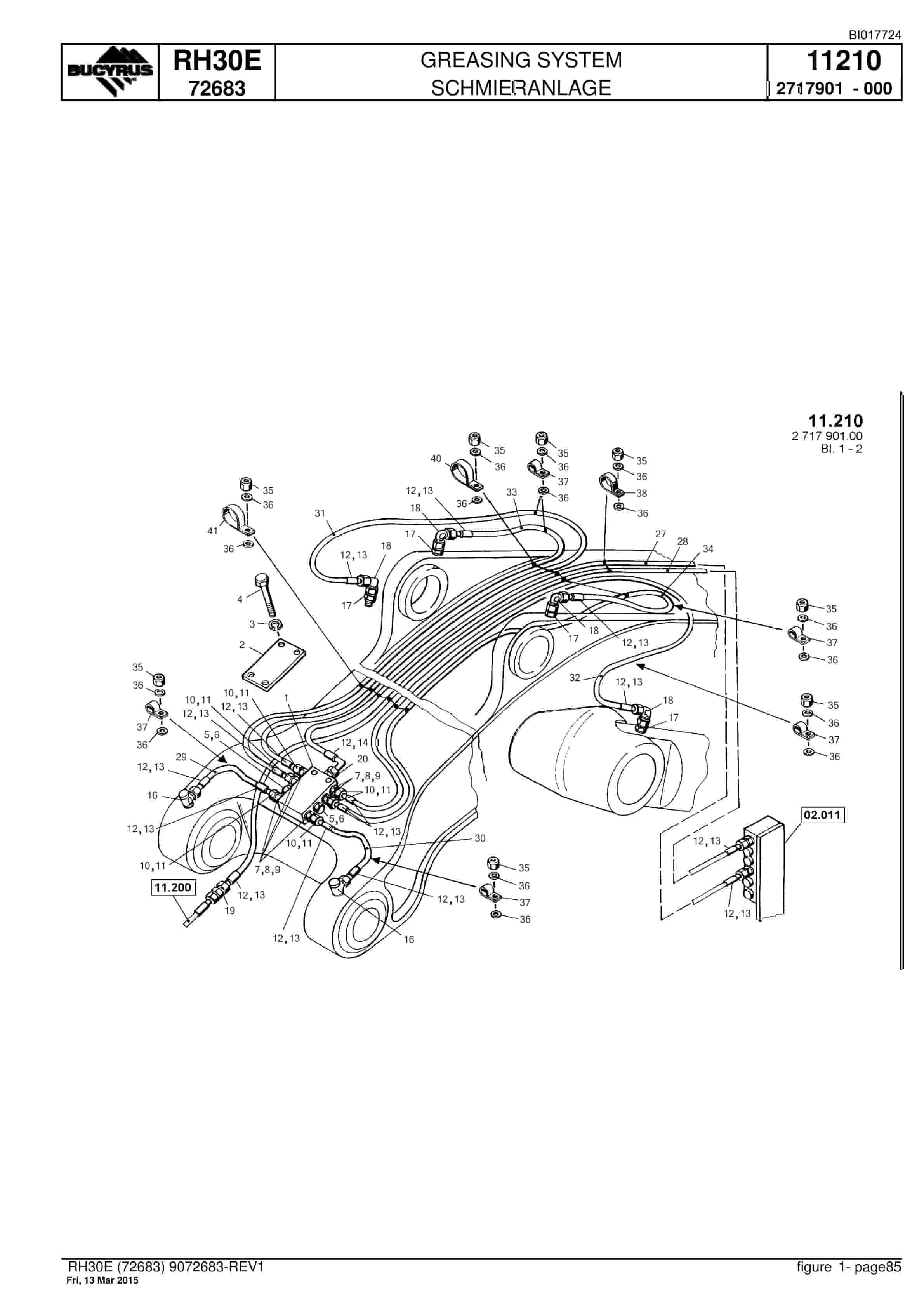 Caterpillar RH30E Hydraulic Shovel Spare Parts Manual BI017724-4