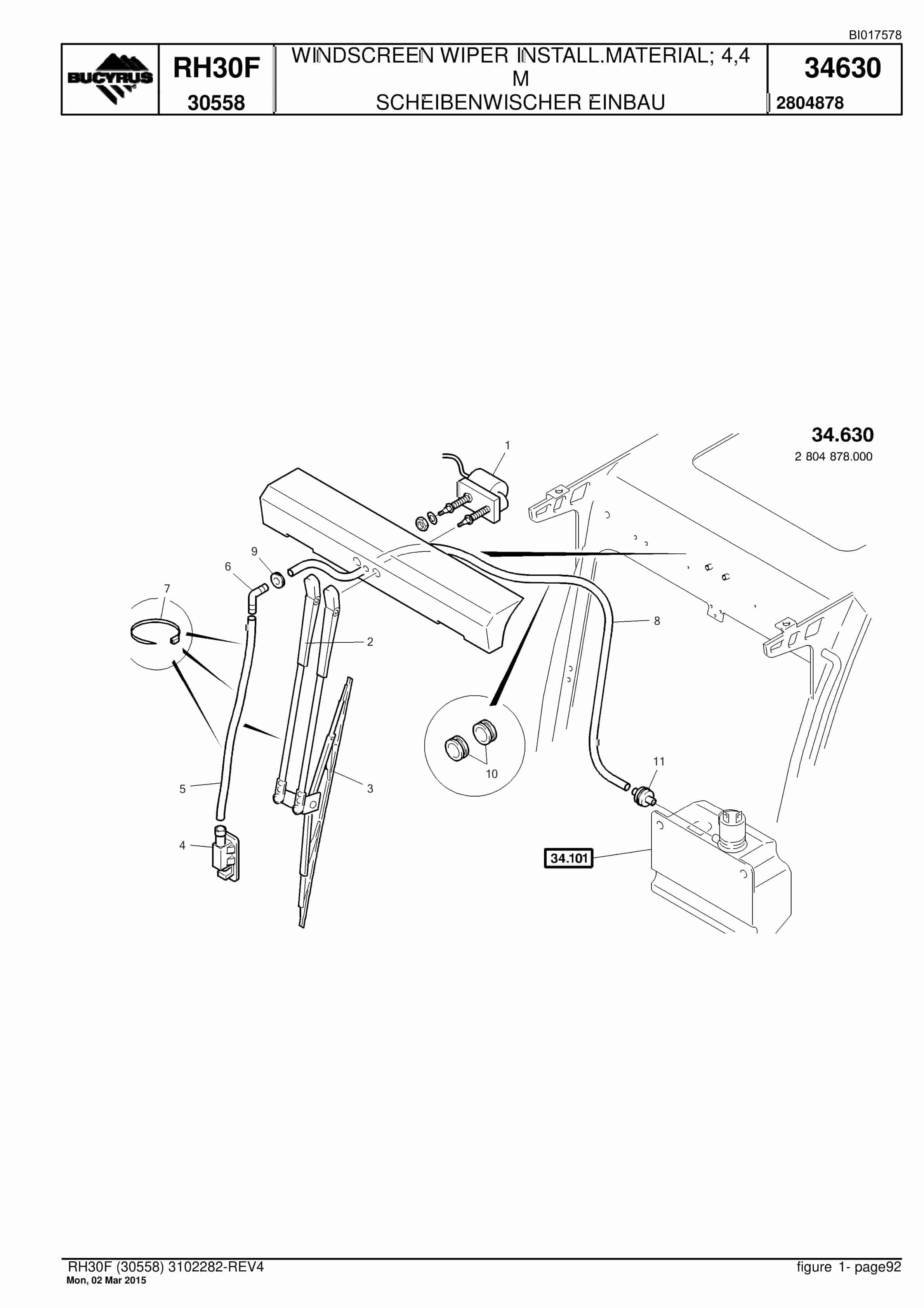Caterpillar RH30F Hydraulic Shovel Spare Parts Manual BI017578-3
