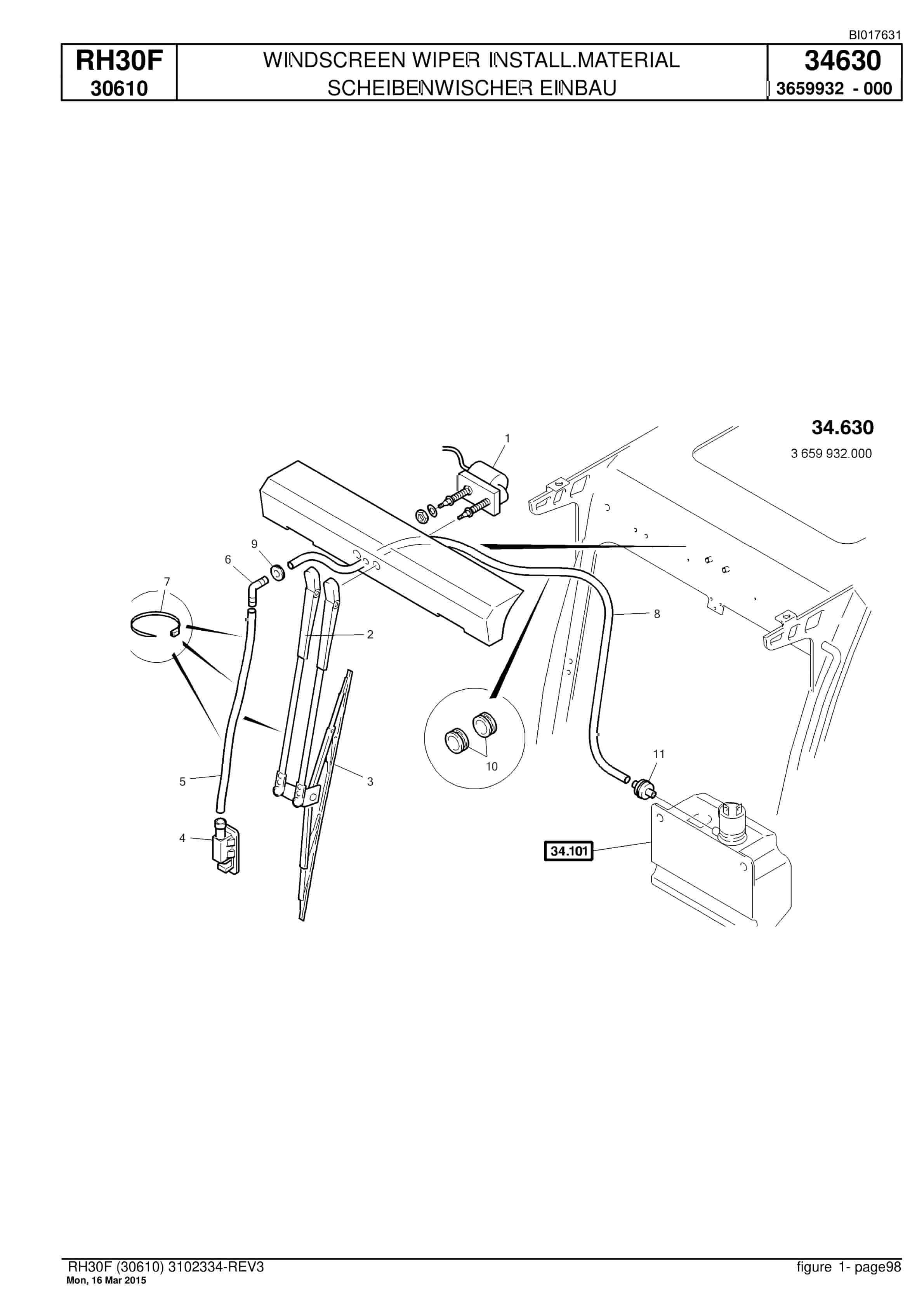 Caterpillar RH30F Hydraulic Shovel Spare Parts Manual BI017631-3