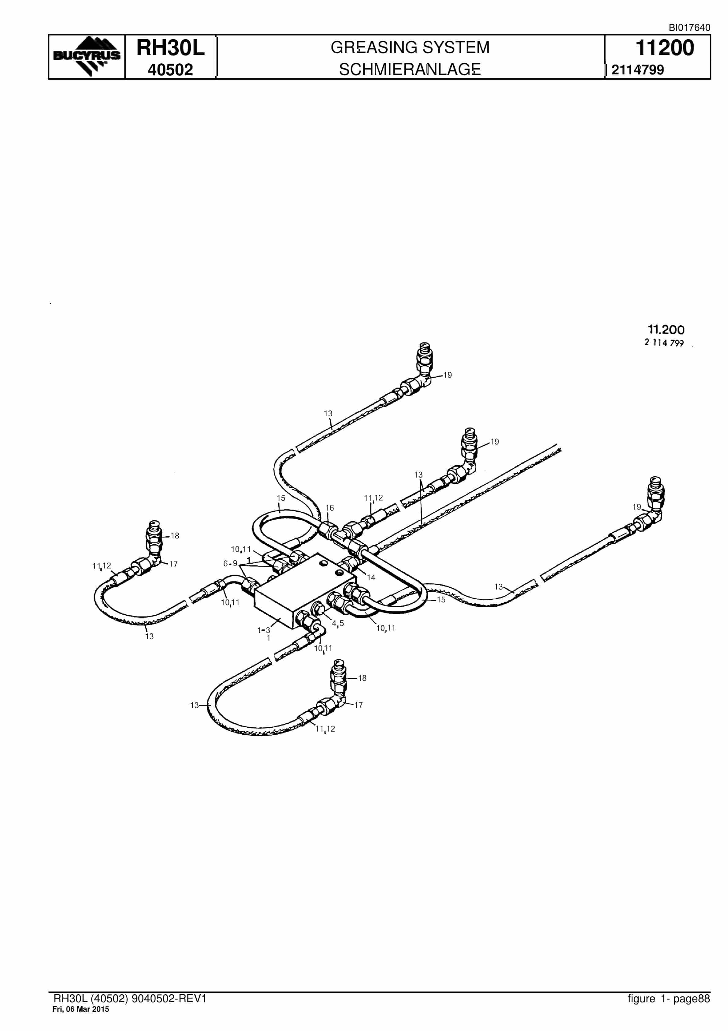 Caterpillar RH30L Hydraulic Shovel Spare Parts Manual BI017640-4