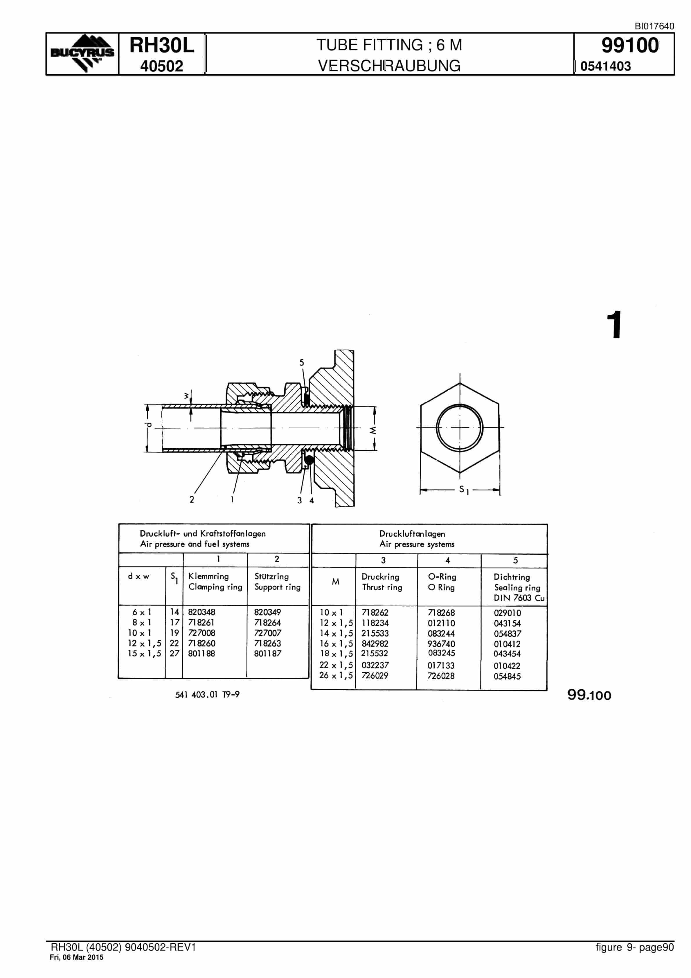Caterpillar RH30L Hydraulic Shovel Spare Parts Manual BI017640-5