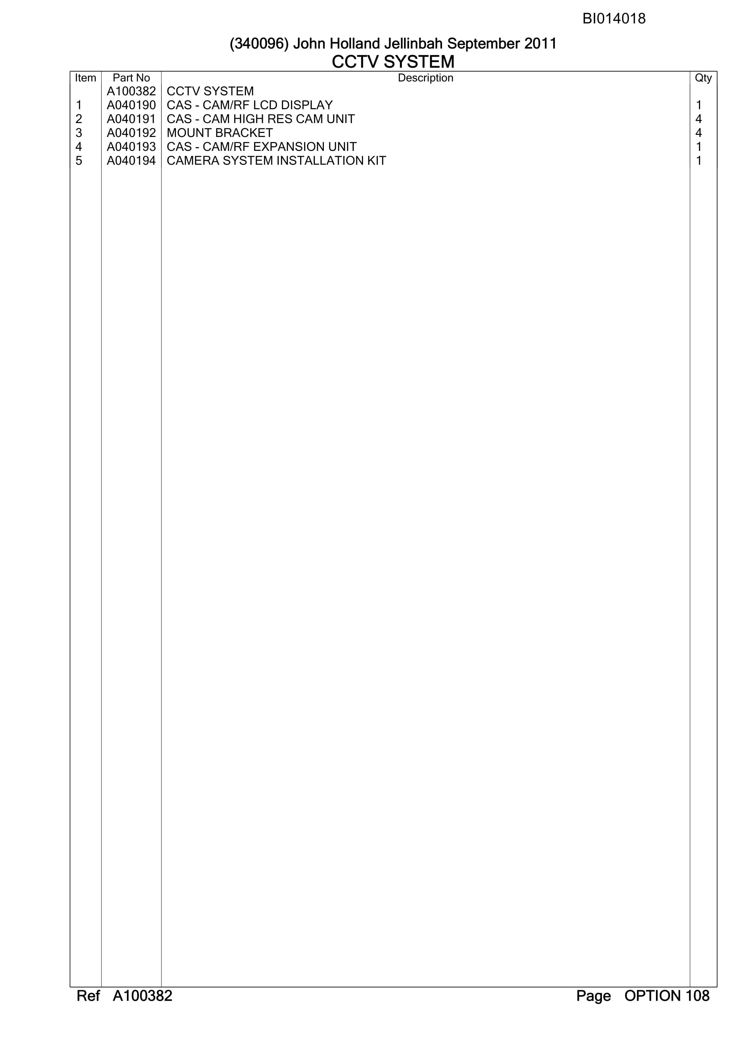 Caterpillar RH340B Hydraulic Excavator Parts Manual BI014018-5