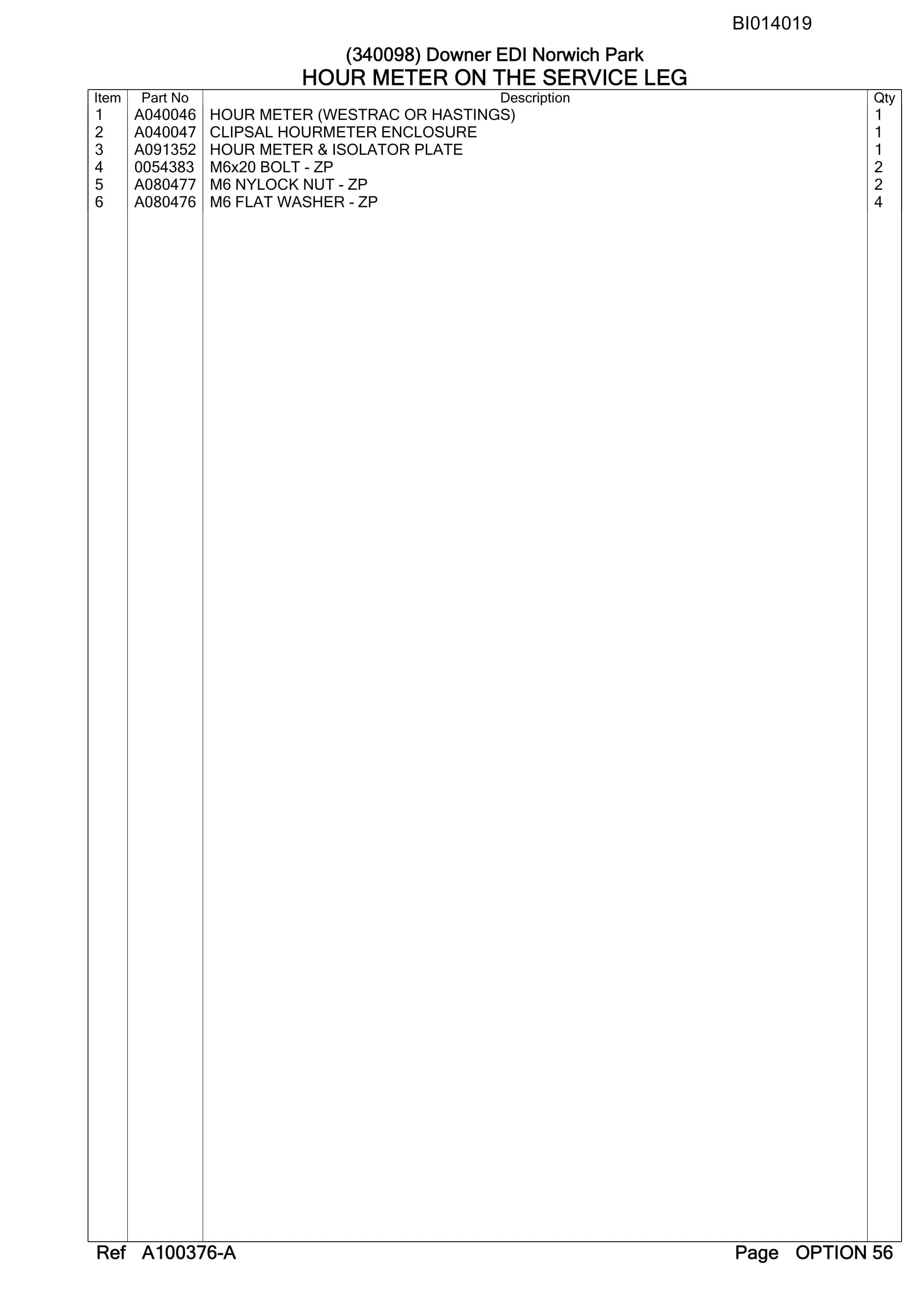 Caterpillar RH340B Hydraulic Excavator Parts Manual BI014019-3