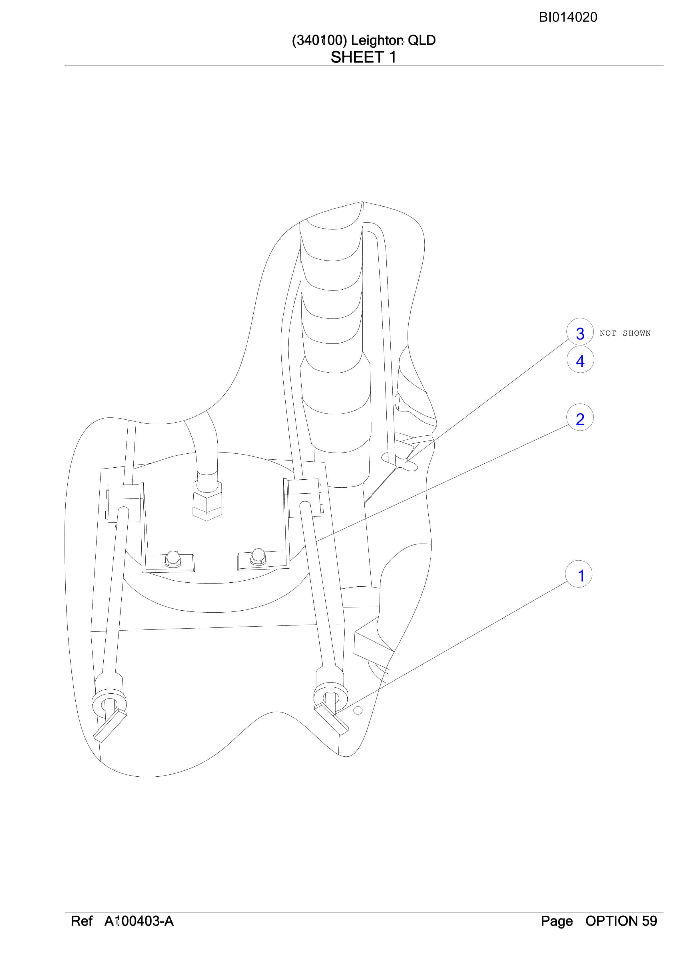 Caterpillar RH340B Hydraulic Excavator Parts Manual BI014020-4