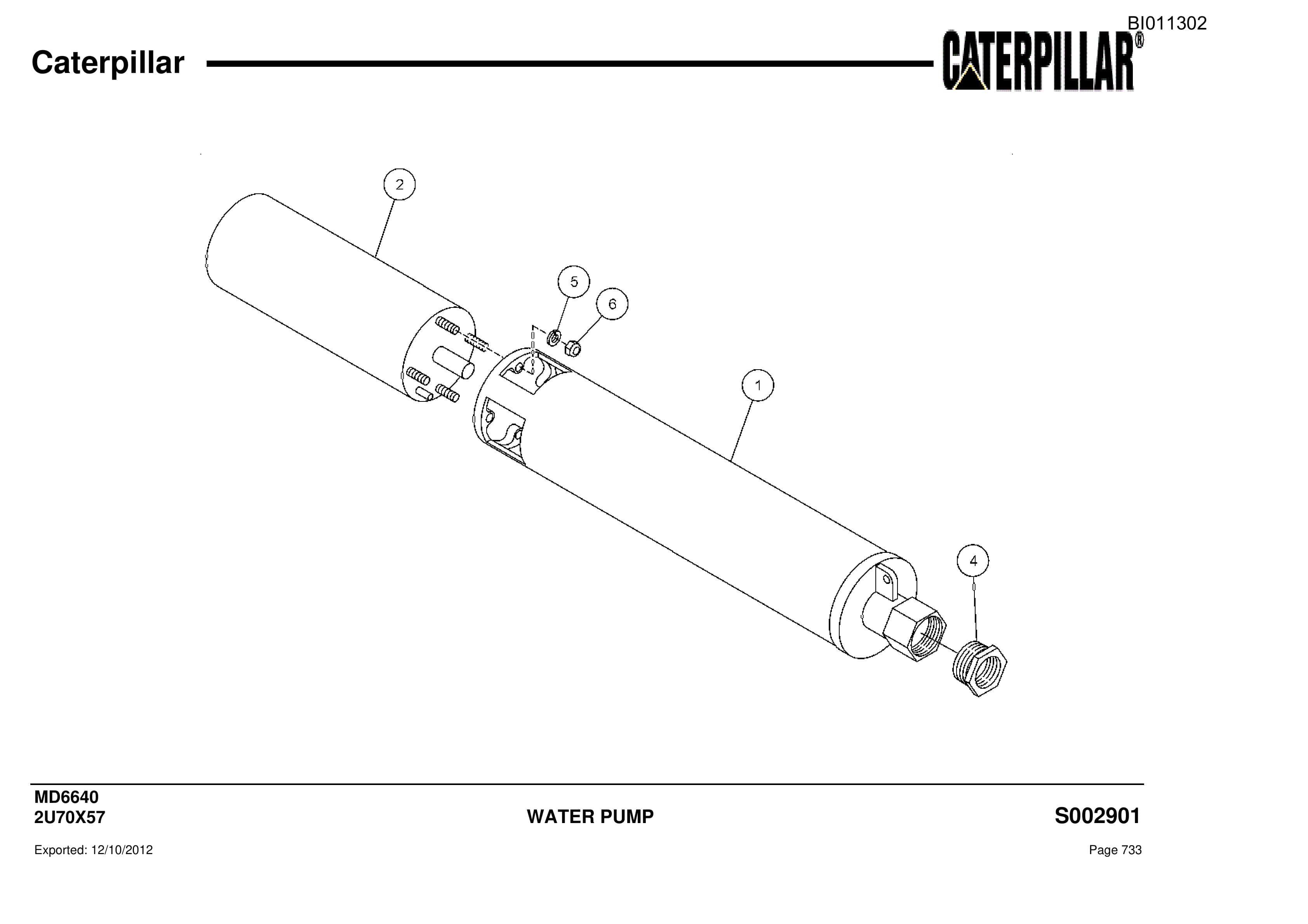 Caterpillar Rotary Drill Parts Manual BI011302-3