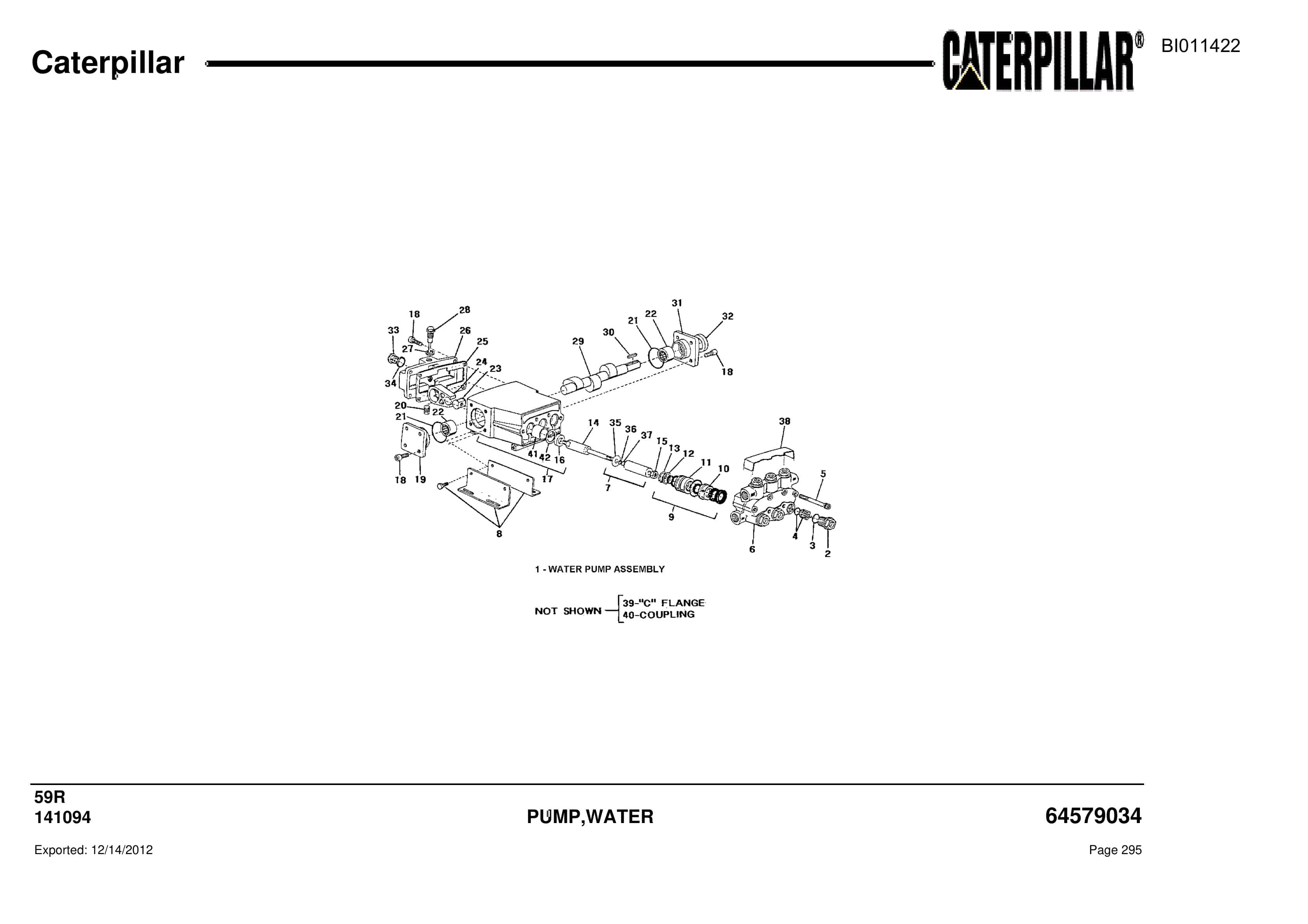 Caterpillar Rotary Drill Parts Manual BI011422-2