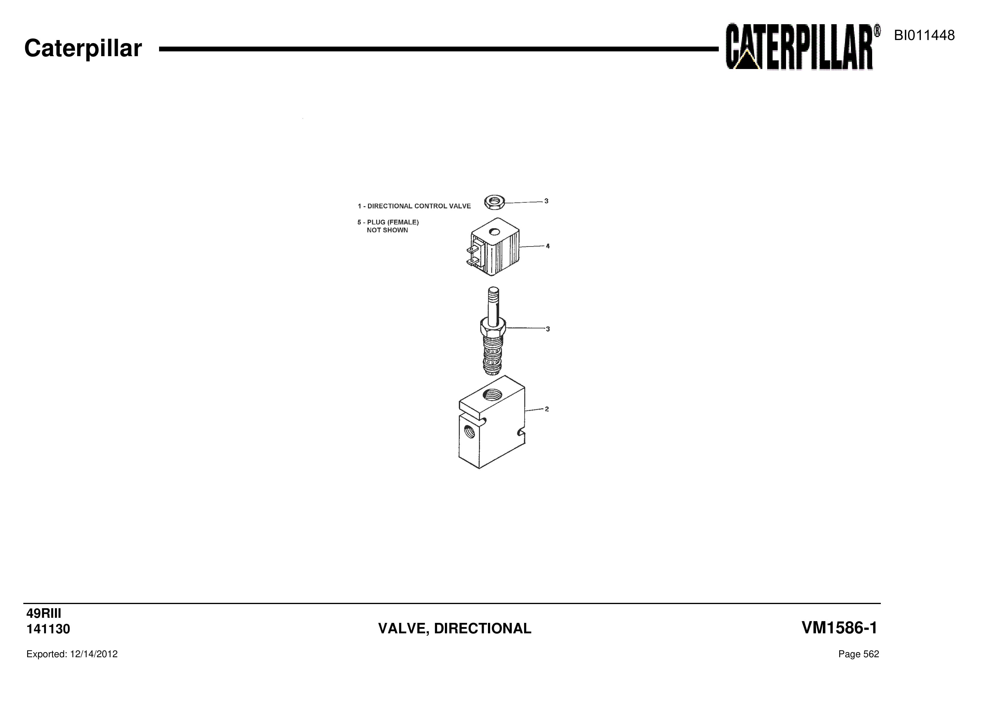 Caterpillar Rotary Drill Parts Manual BI011448-3