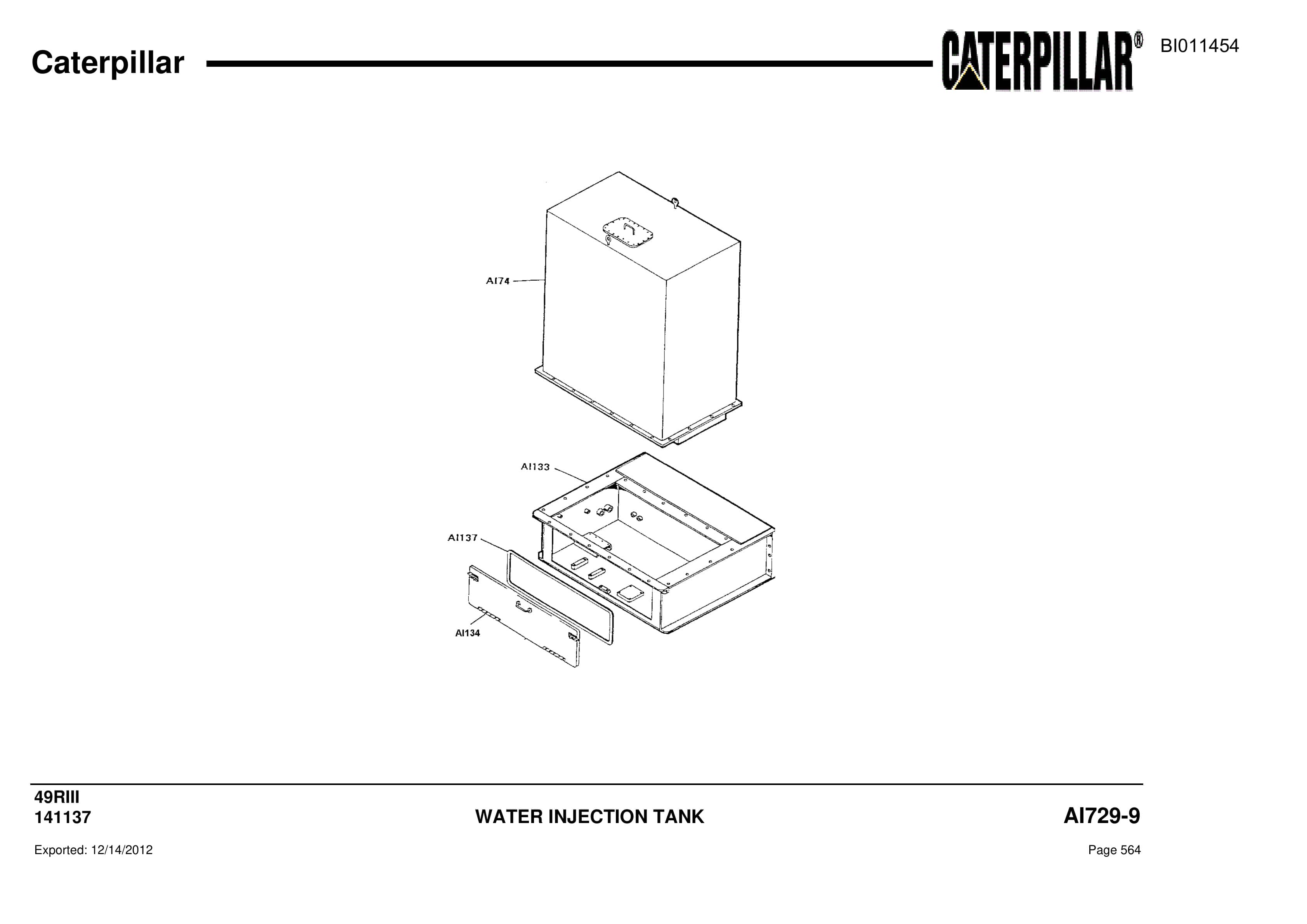 Caterpillar Rotary Drill Parts Manual BI011454-4