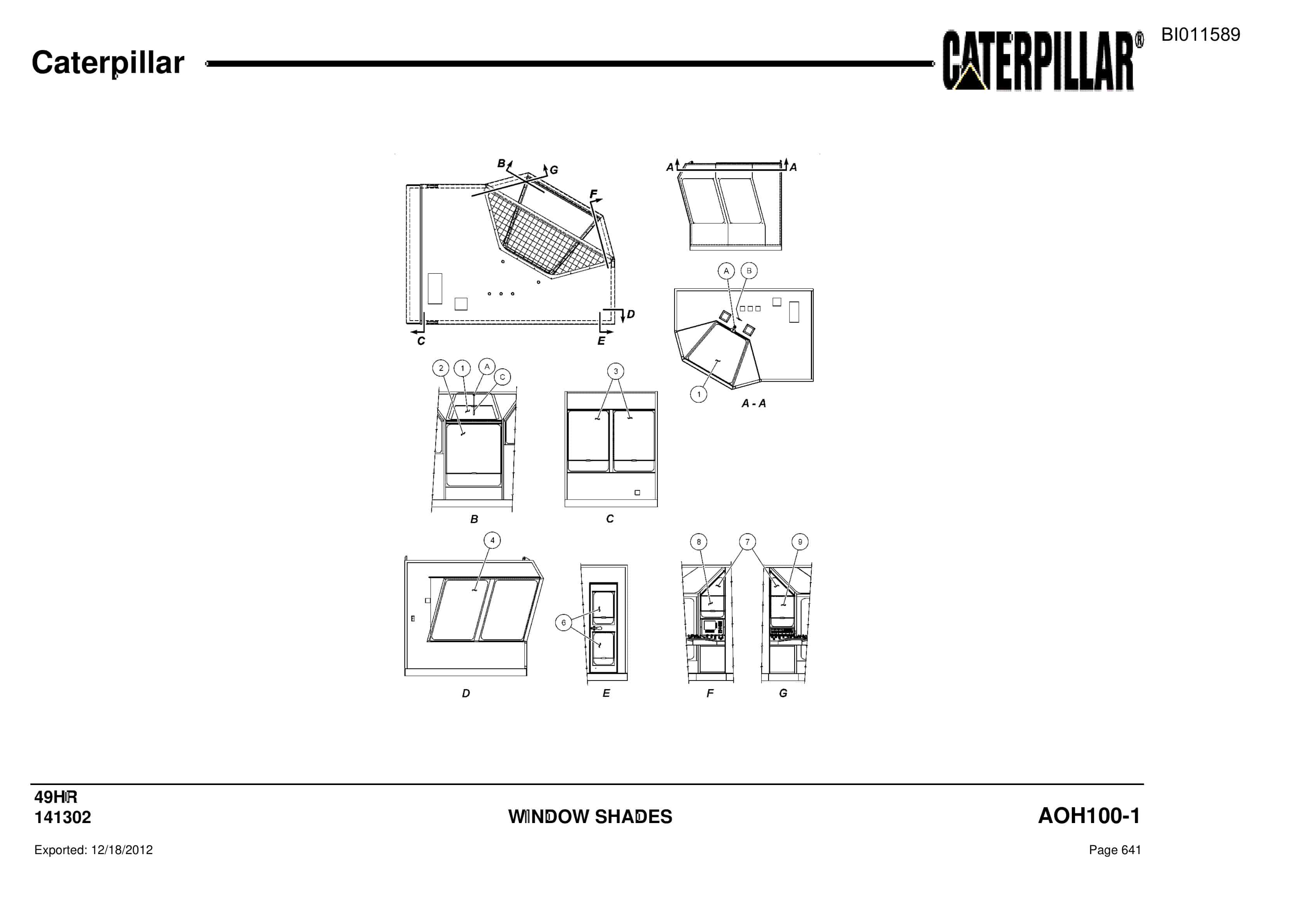 Caterpillar Rotary Drill Parts Manual BI011589-4