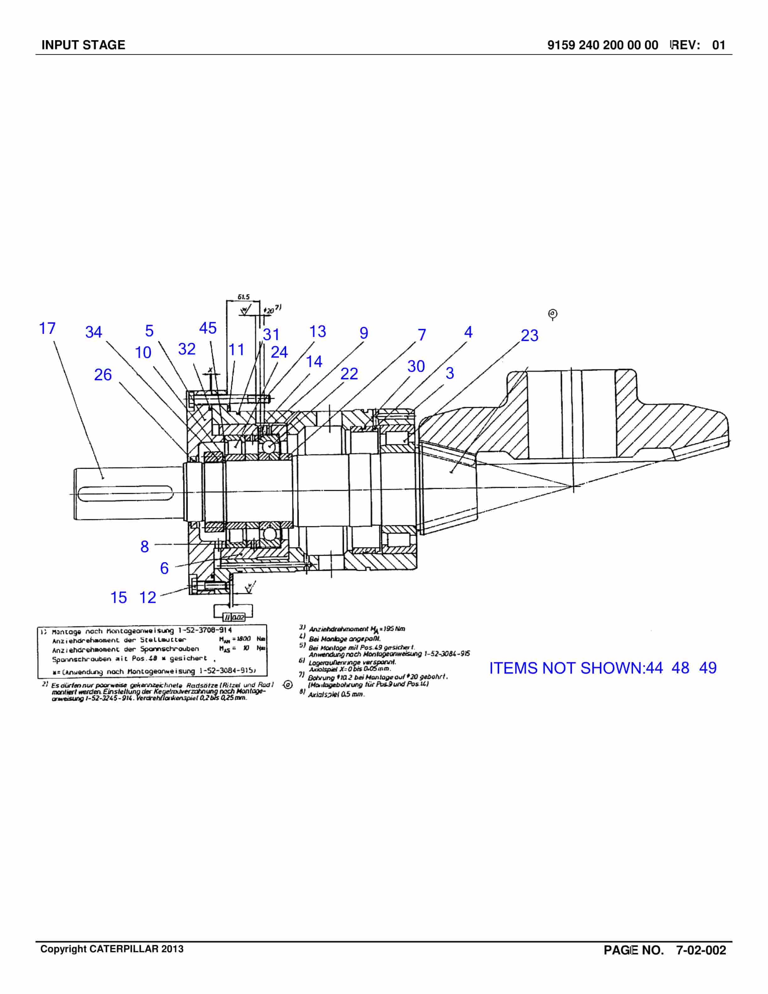 Caterpillar SB0916 Crusher Longwall System Parts Catalog BI019967-2