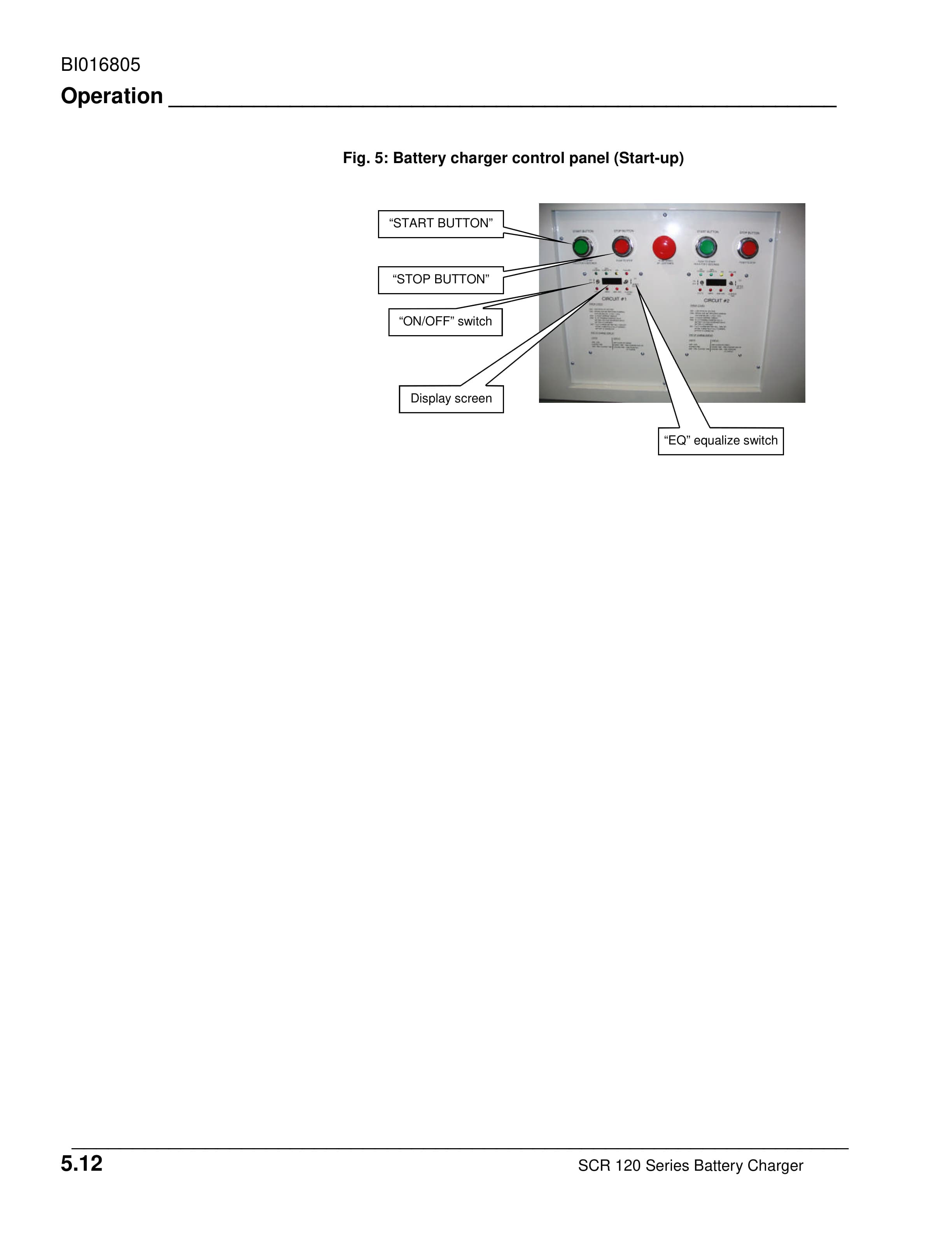 Caterpillar SCR 120 Series Battery Charger Operation Manual BI016805-3