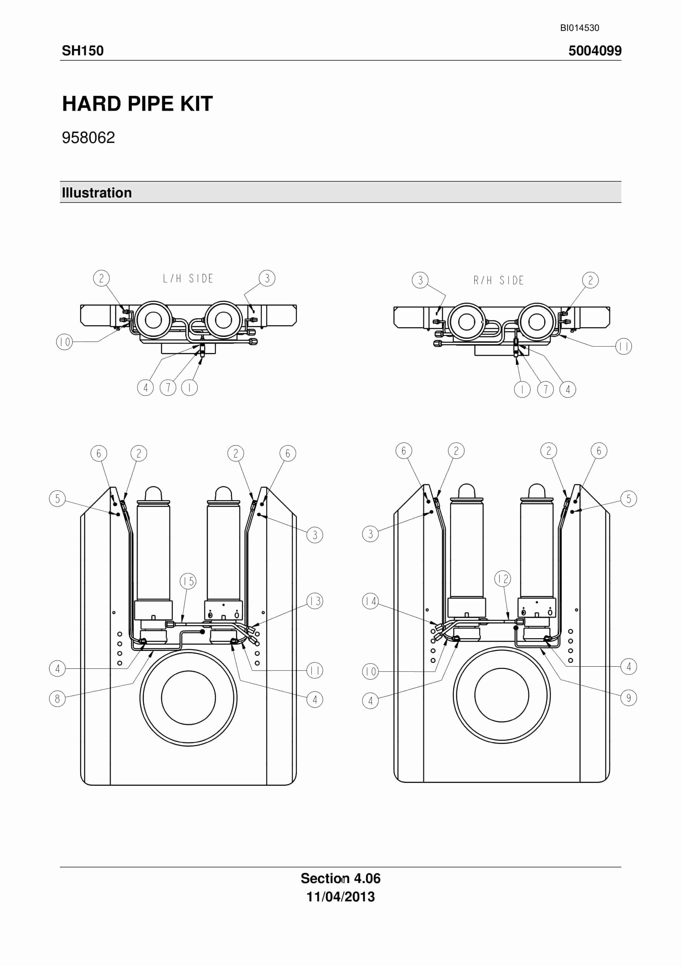 Caterpillar SH150 Shield Trailer Parts Manual BI014530-2