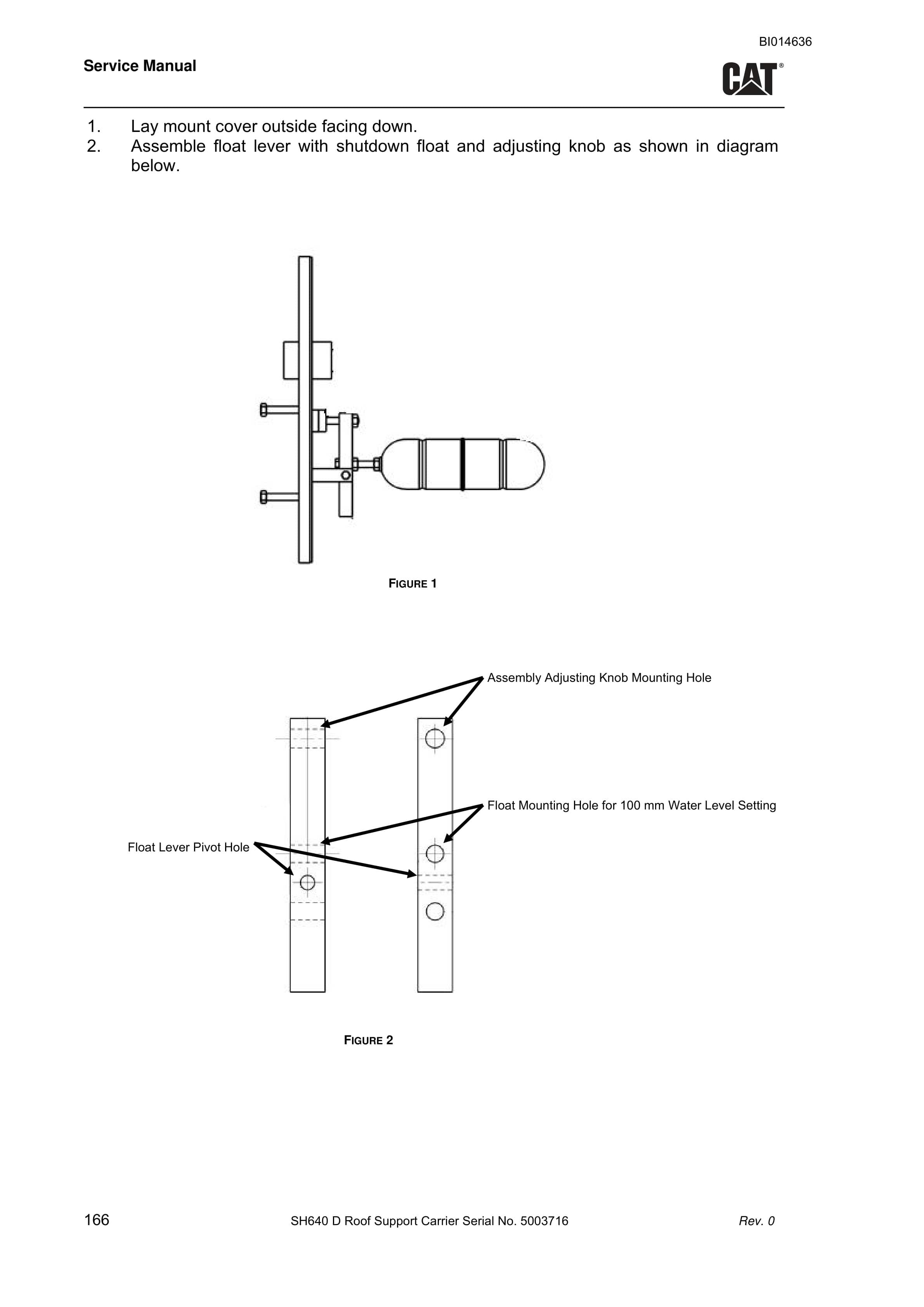 Caterpillar SH640 D Roof Support Carrier Service Manual BI014636 2 Caterpillar SH640 D Roof Support Carrier Service Manual BI014636 - Image 2