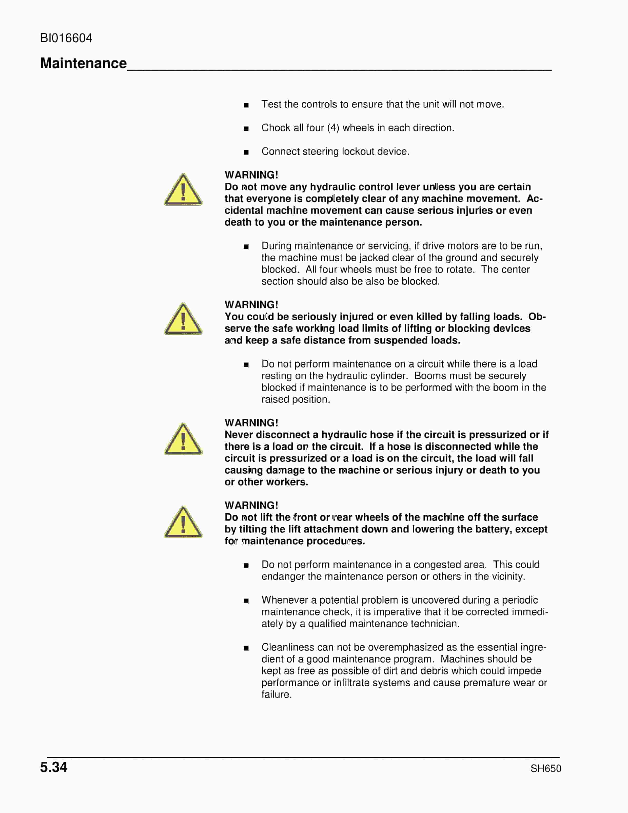 Caterpillar SH650 (China) Shield Hauler Operation And Maintenance Manual BI016604-2