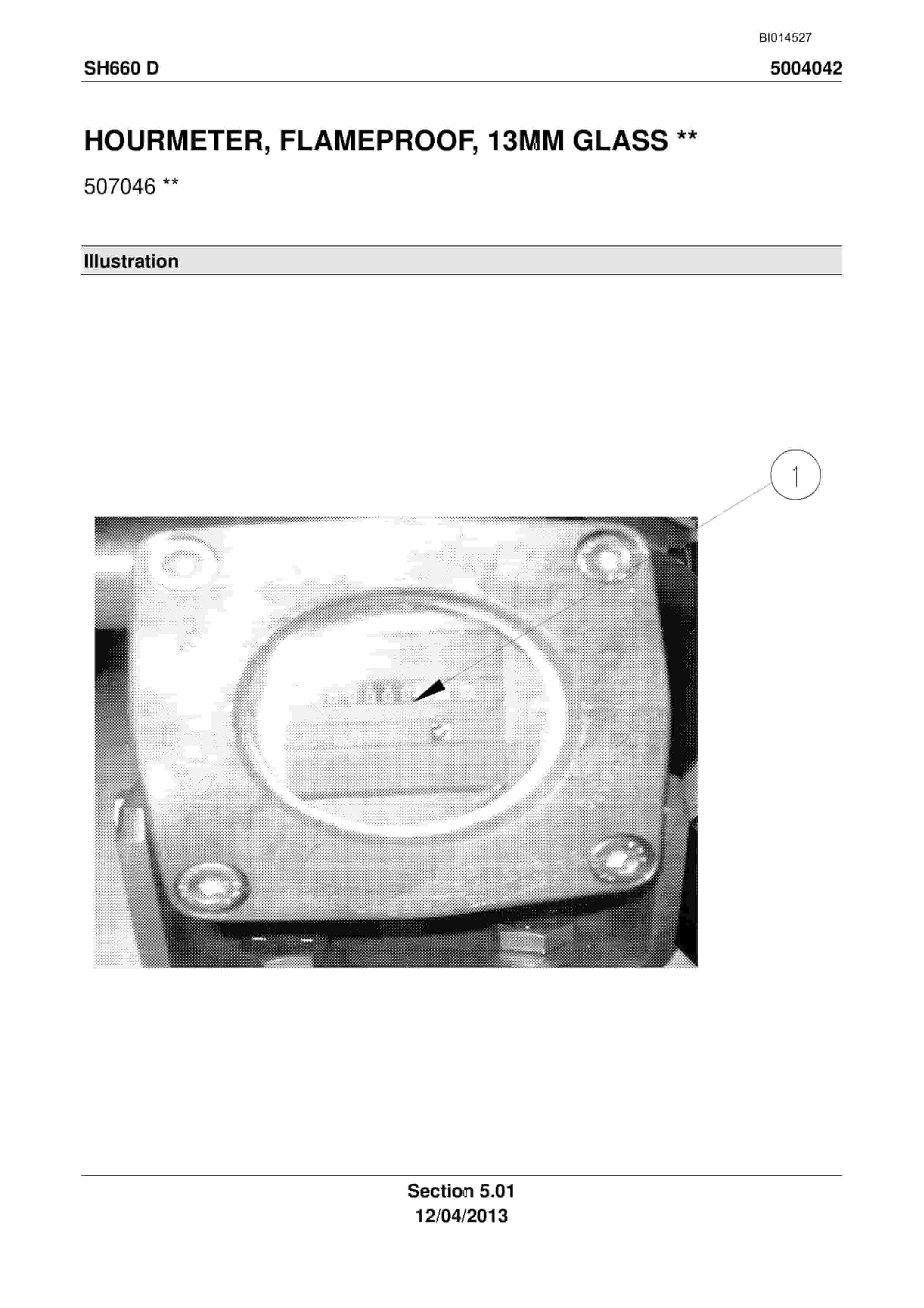 Caterpillar SH660 D Roof Support Carrier Parts Manual BI014527-3
