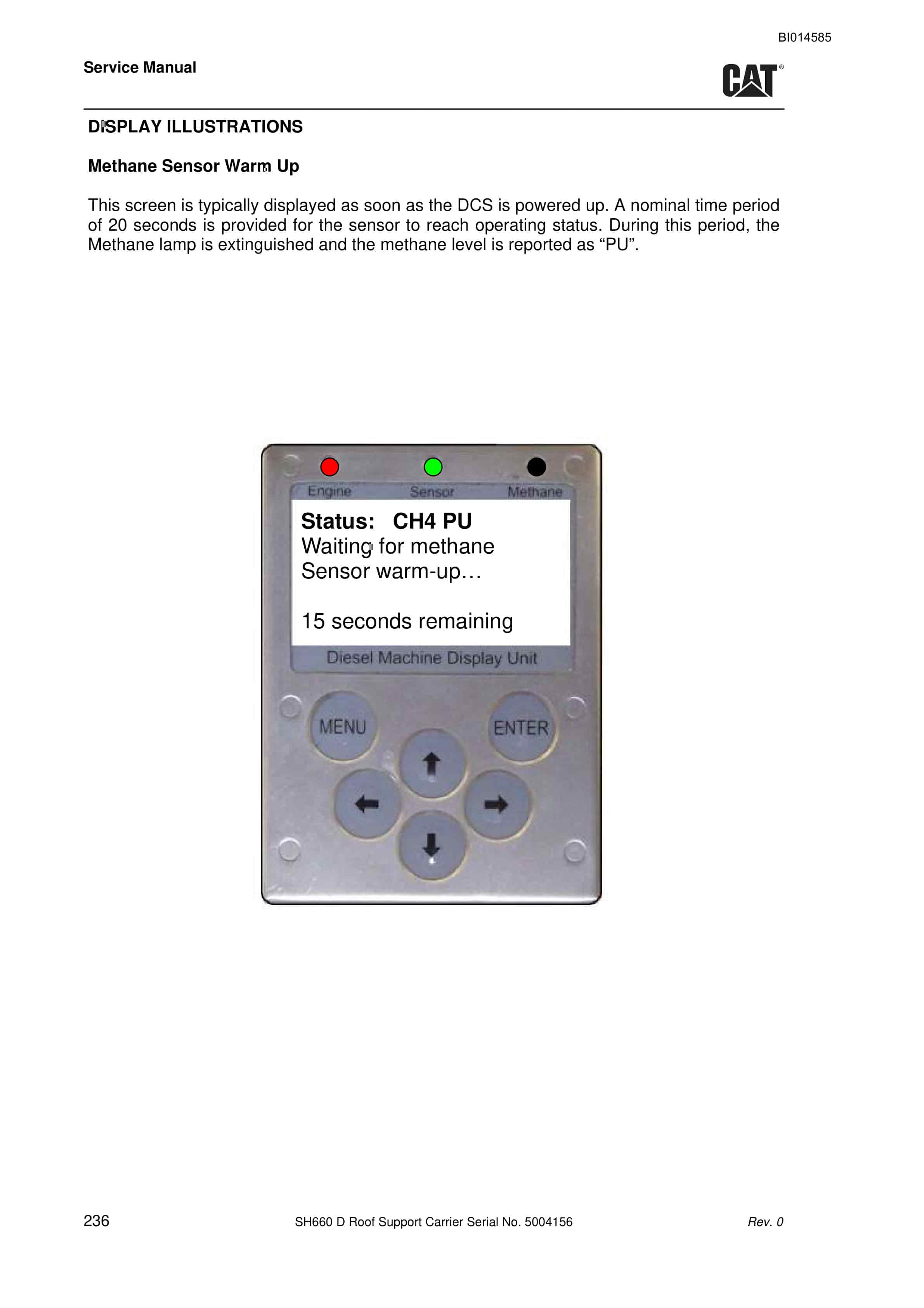 Caterpillar SH660 D Roof Support Carrier Service Manual BI014585-5