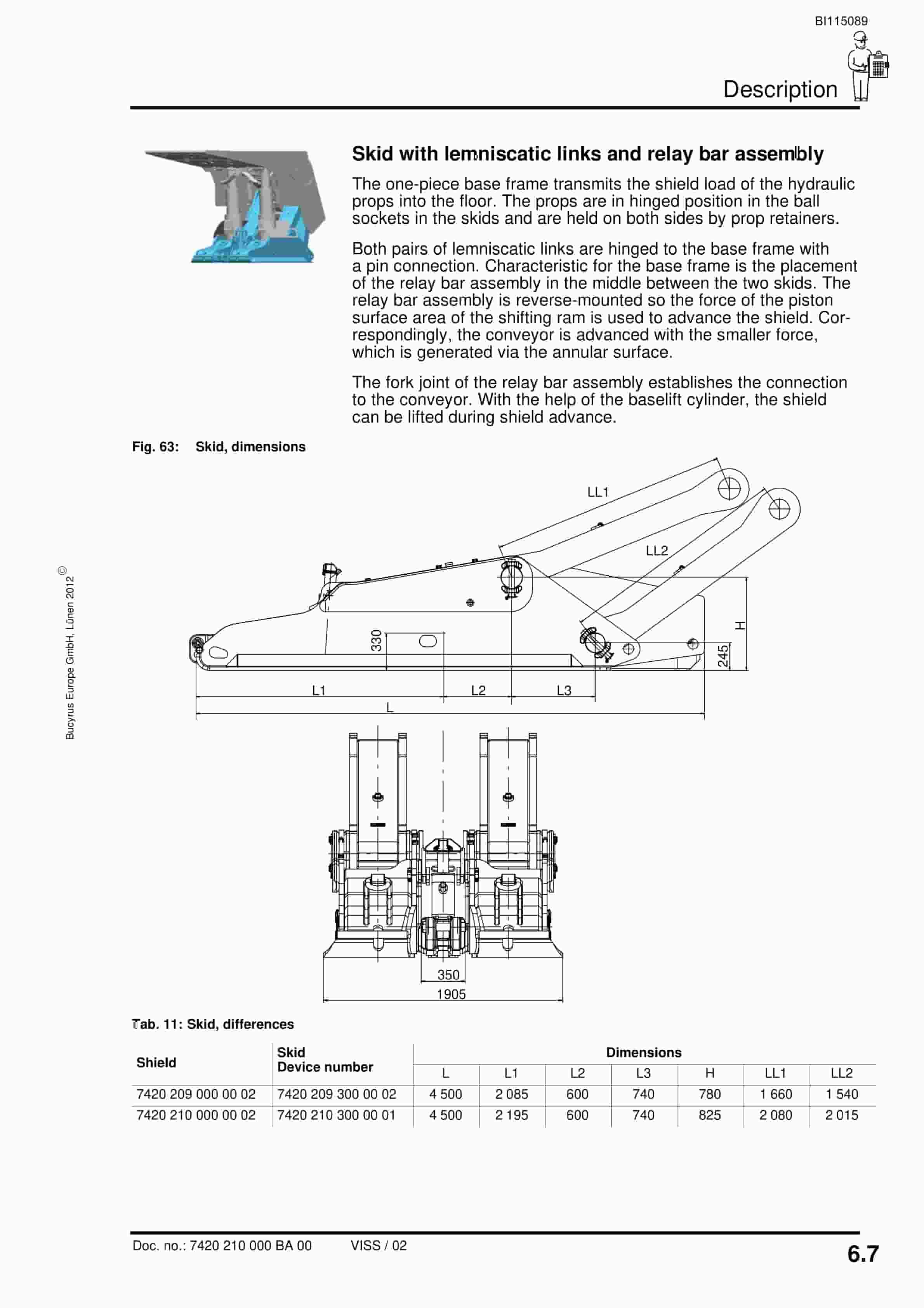 Caterpillar Shield Support Operating Manual BI115089-4
