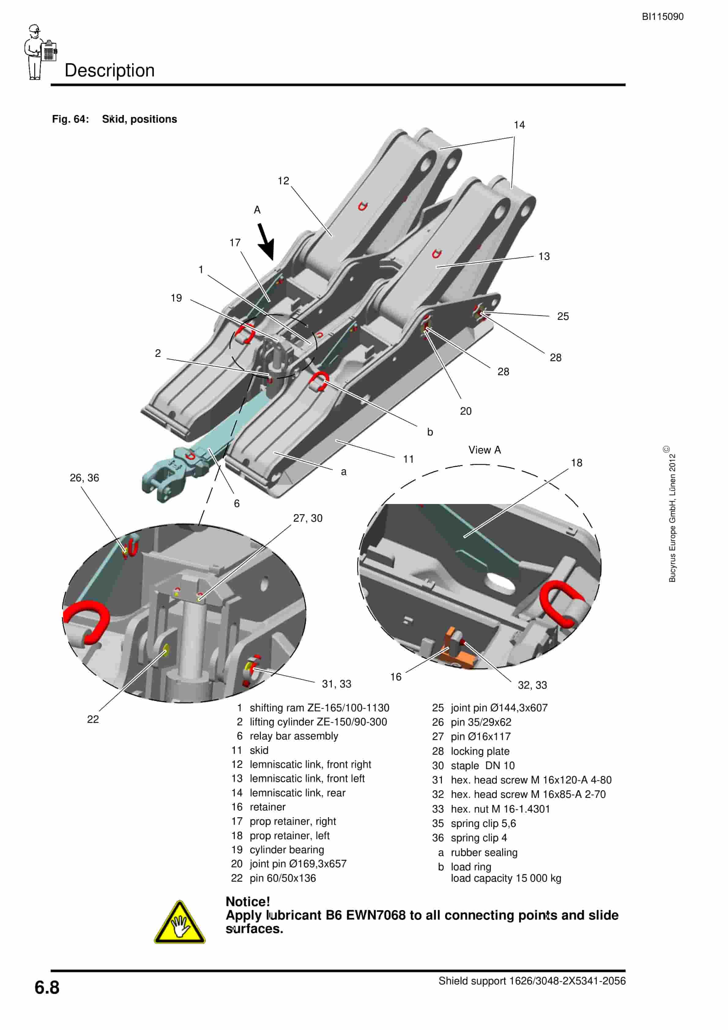Caterpillar Shield Support Operating Manual BI115090-4