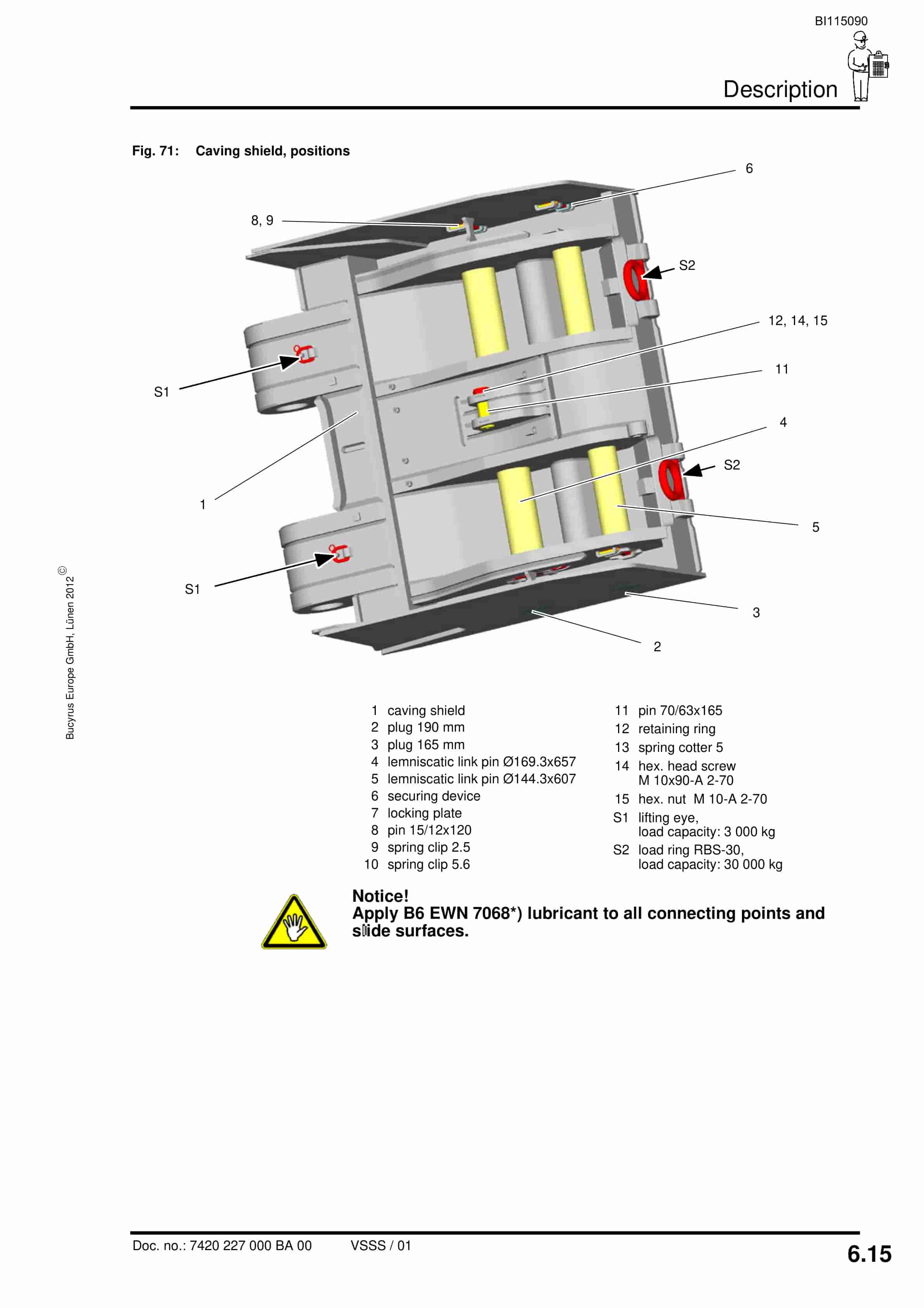 Caterpillar Shield Support Operating Manual BI115090-5