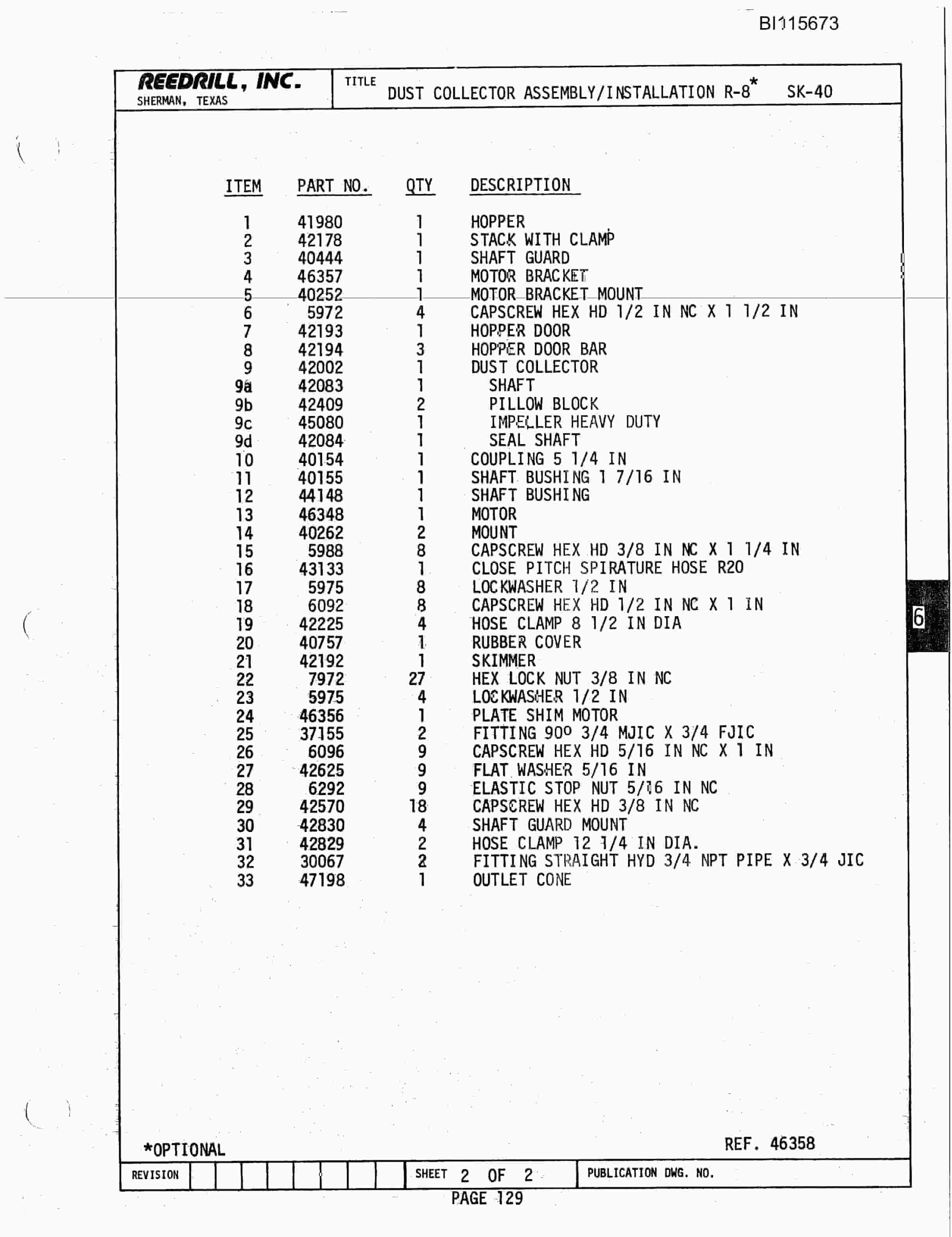Caterpillar SK-40 Parts Manual BI115673-2