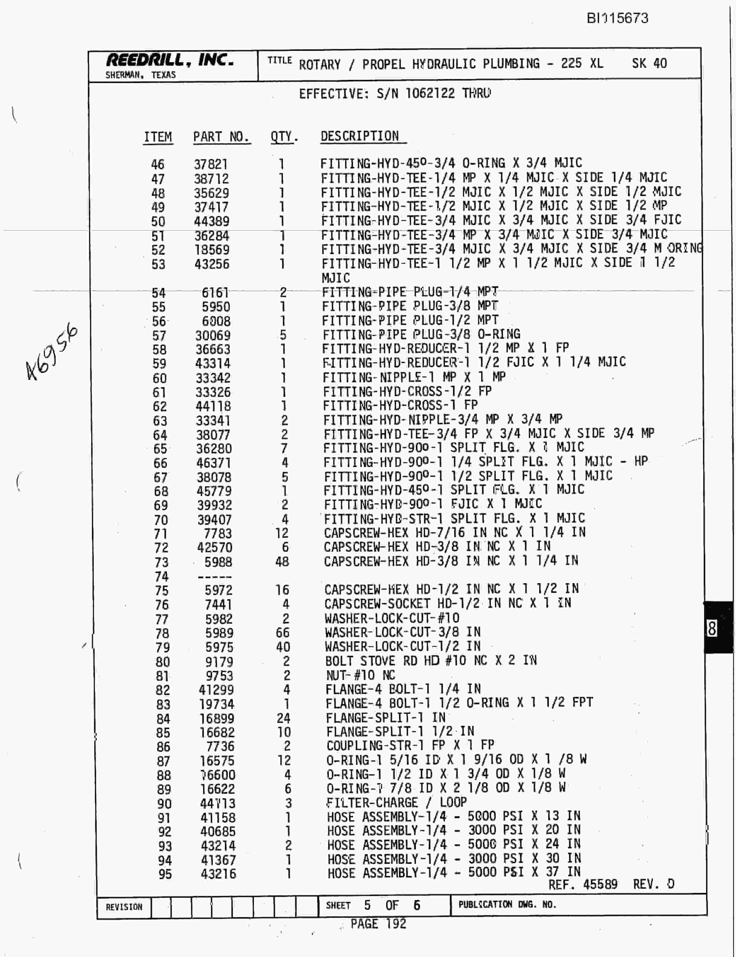 Caterpillar SK-40 Parts Manual BI115673-4