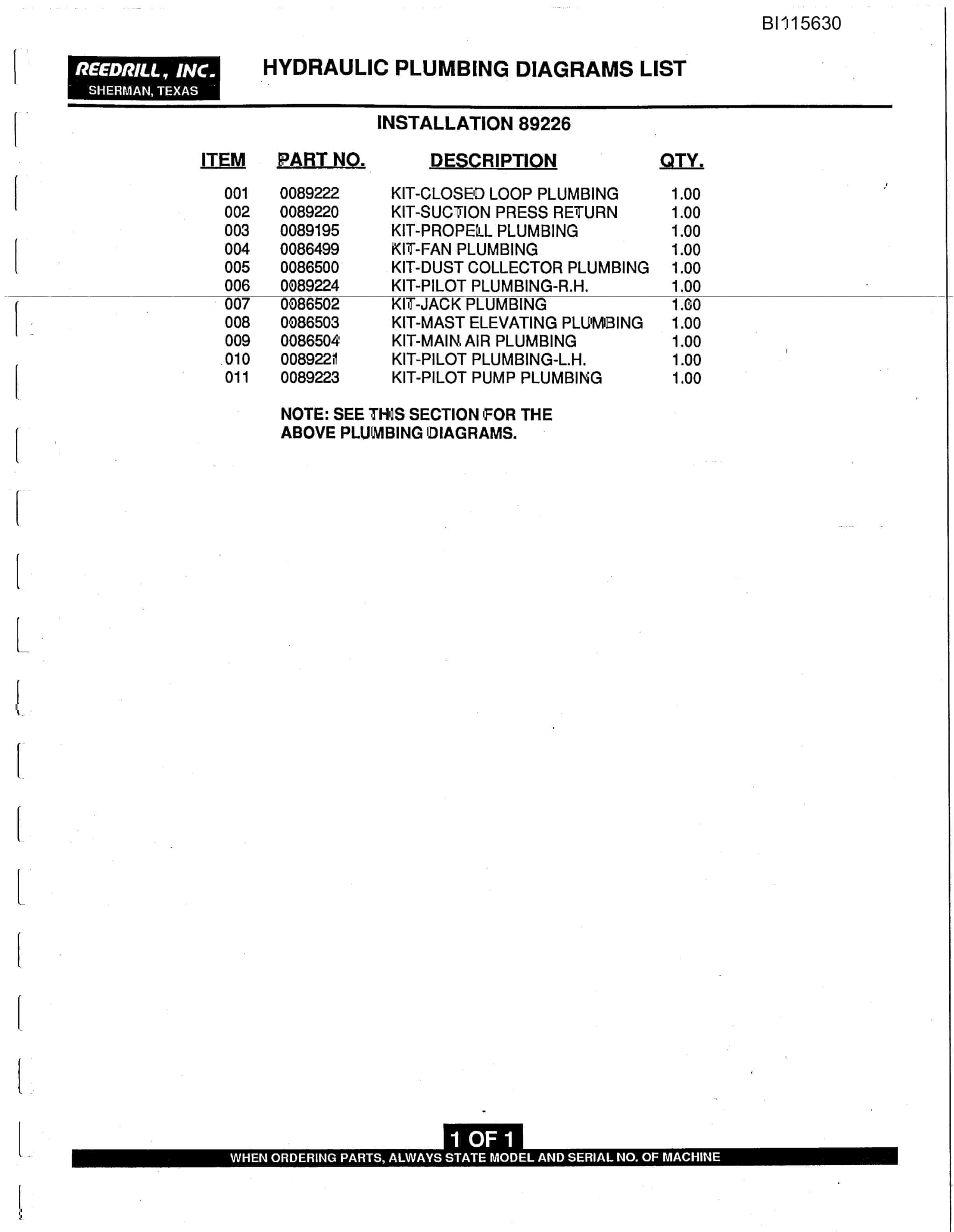 Caterpillar SK-50i Parts Manual BI115630-3