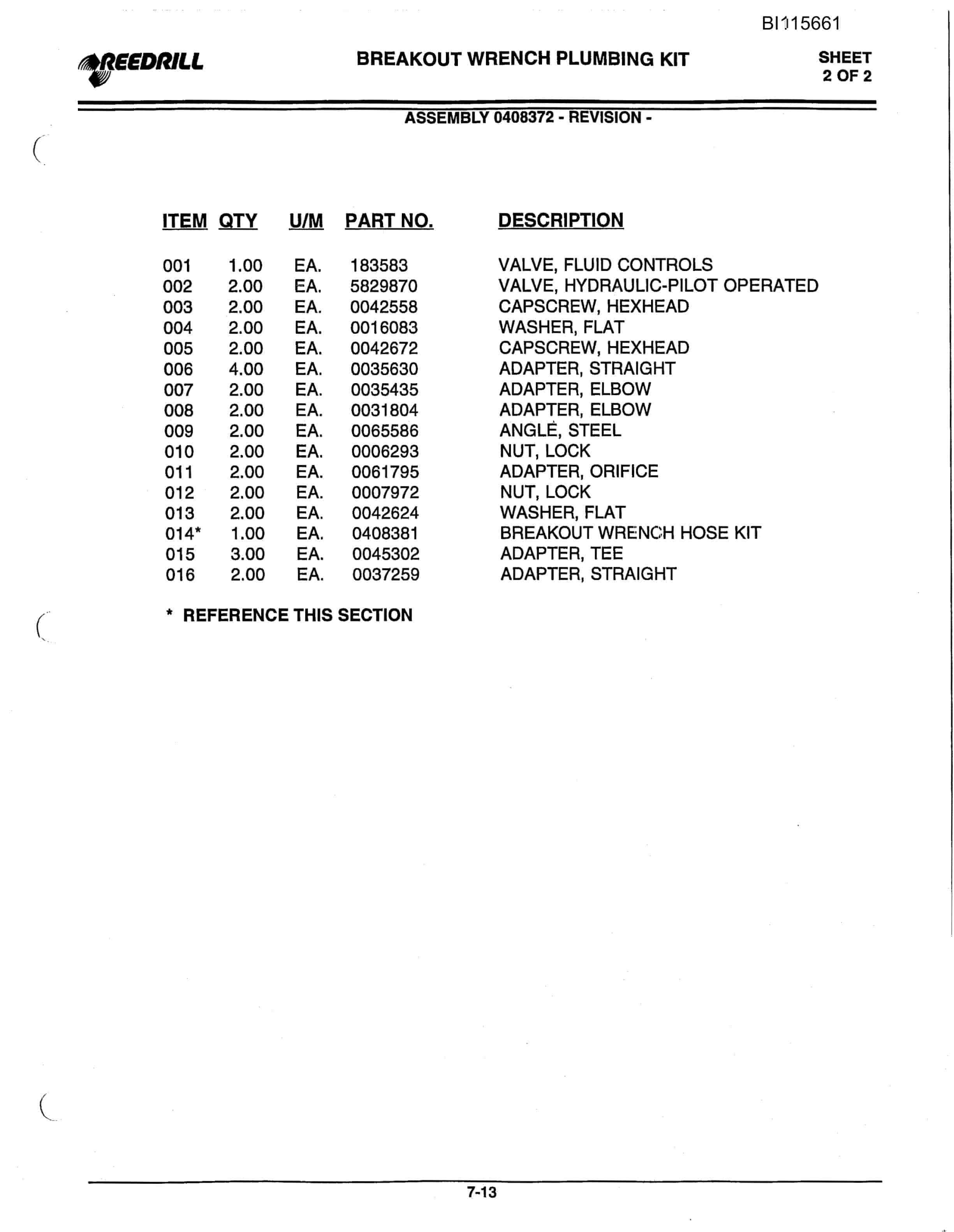 Caterpillar SK35i Infinity Blasthole Drill Parts Manual BI115661-5
