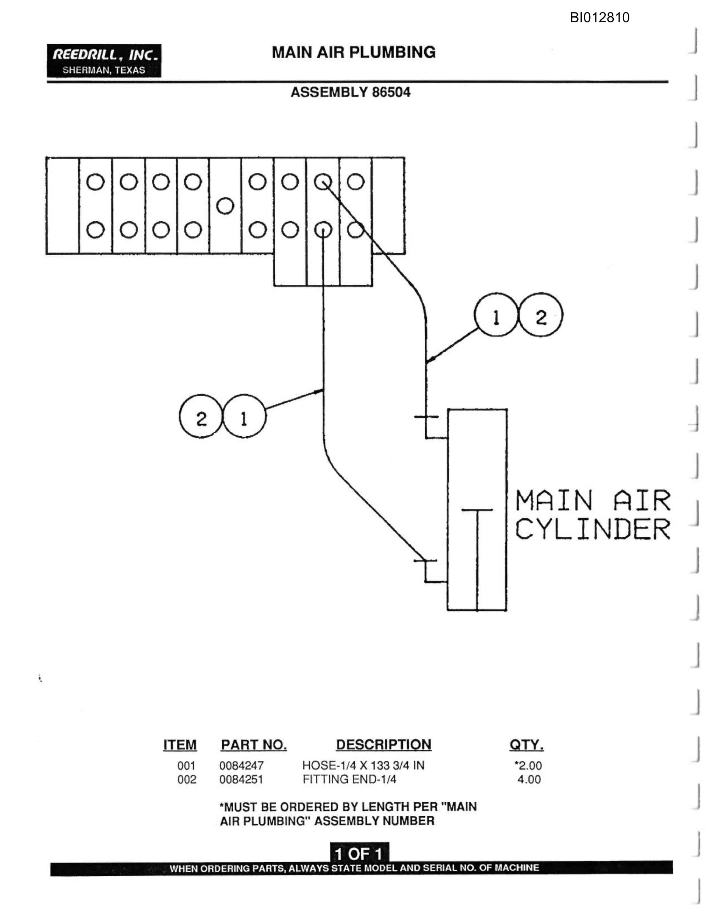 Caterpillar SK50i Rotary Drill Parts Manual BI012810-4